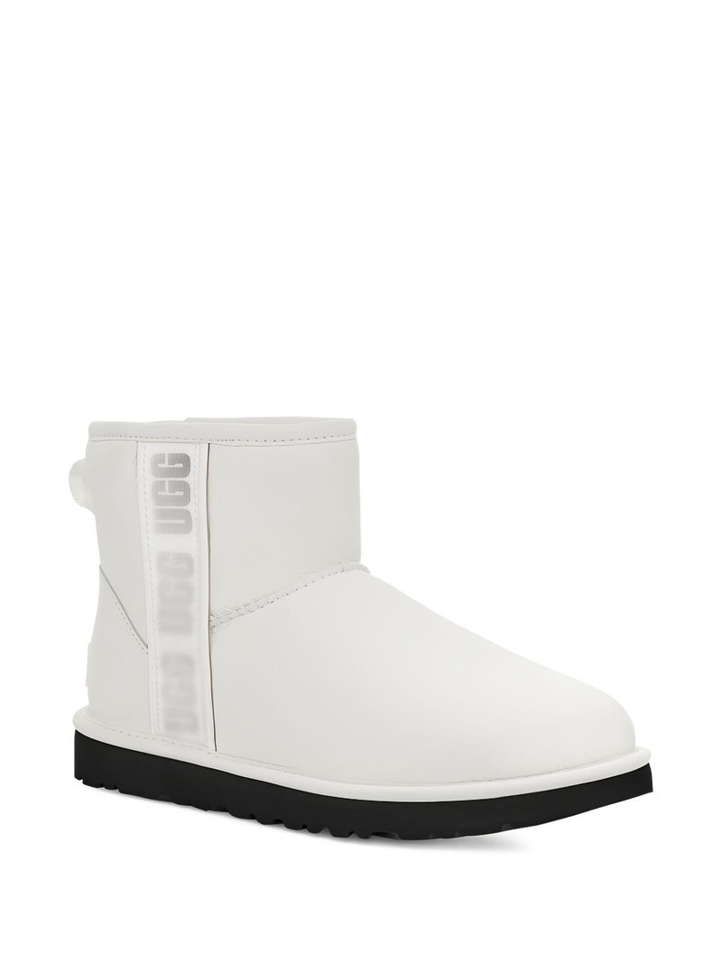 UGG Classic Mini Side Logo "Ultra Matte White" ankle boots outlook