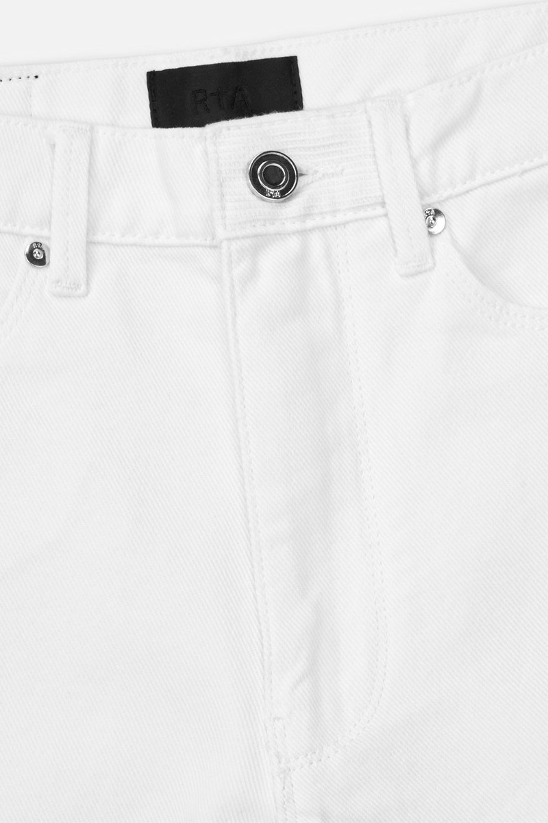 JAMIE WIDE LEG FLARE JEAN | WHITE TRI PAINT 4