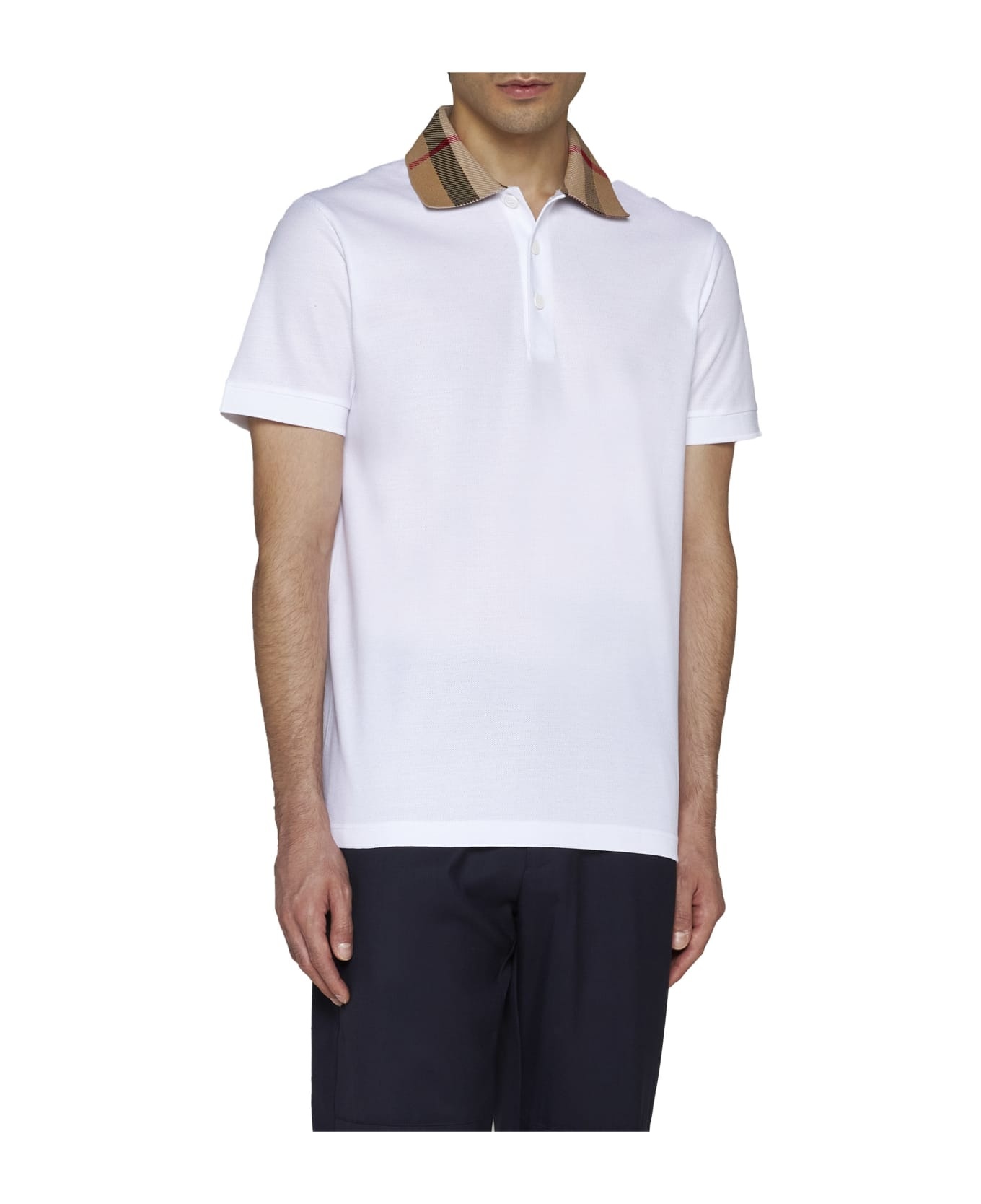 Check Collar Cotton Polo - 3