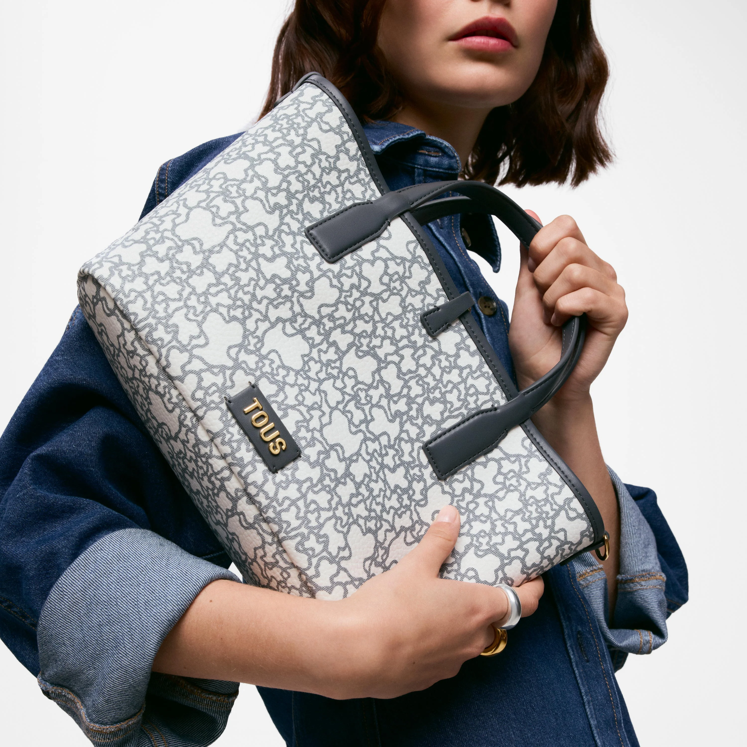 Medium gray Tote bag TOUS Kaos Mini New - 1