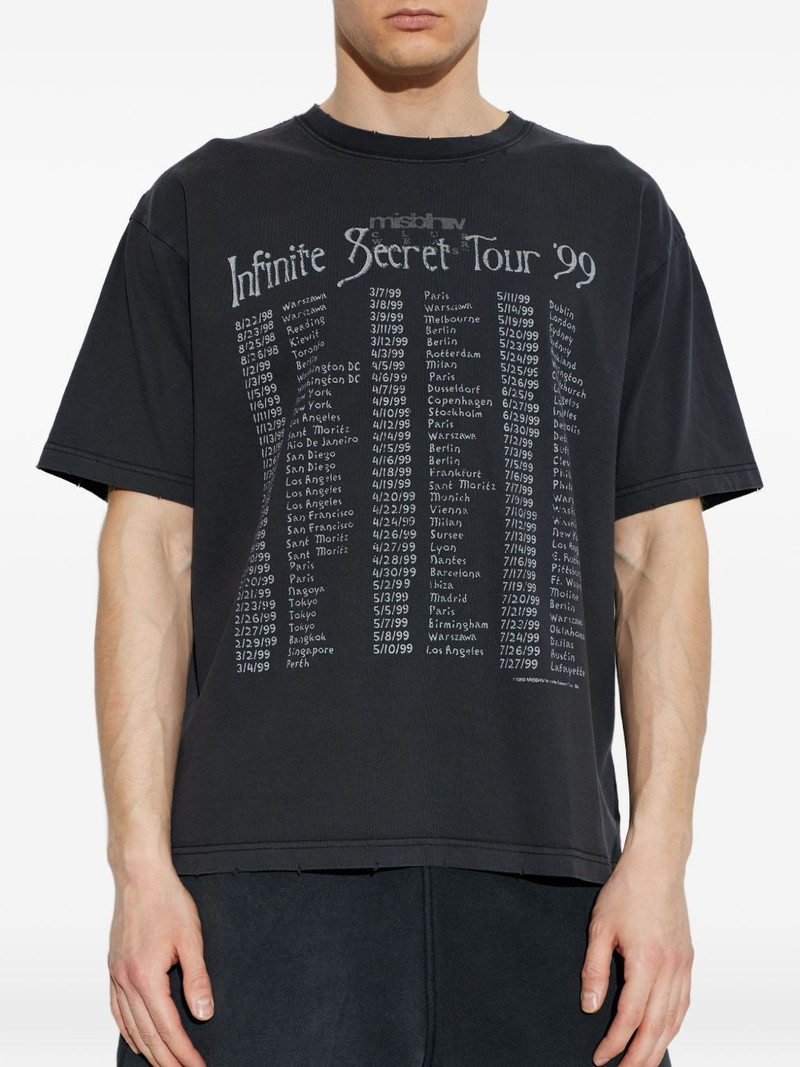 infinite secret tour print T-shirt 3