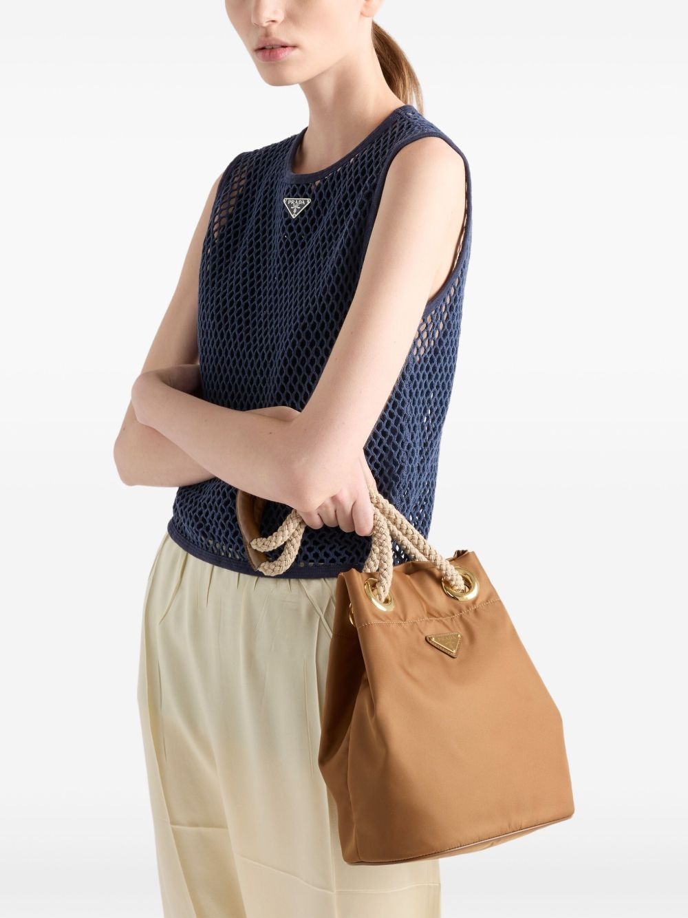 mesh sleeveless top - 4