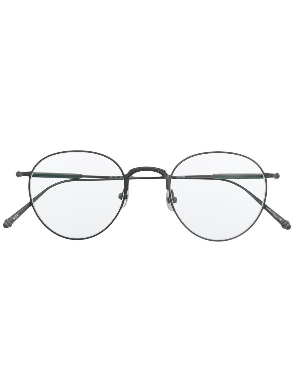 oval-frame glasses - 1