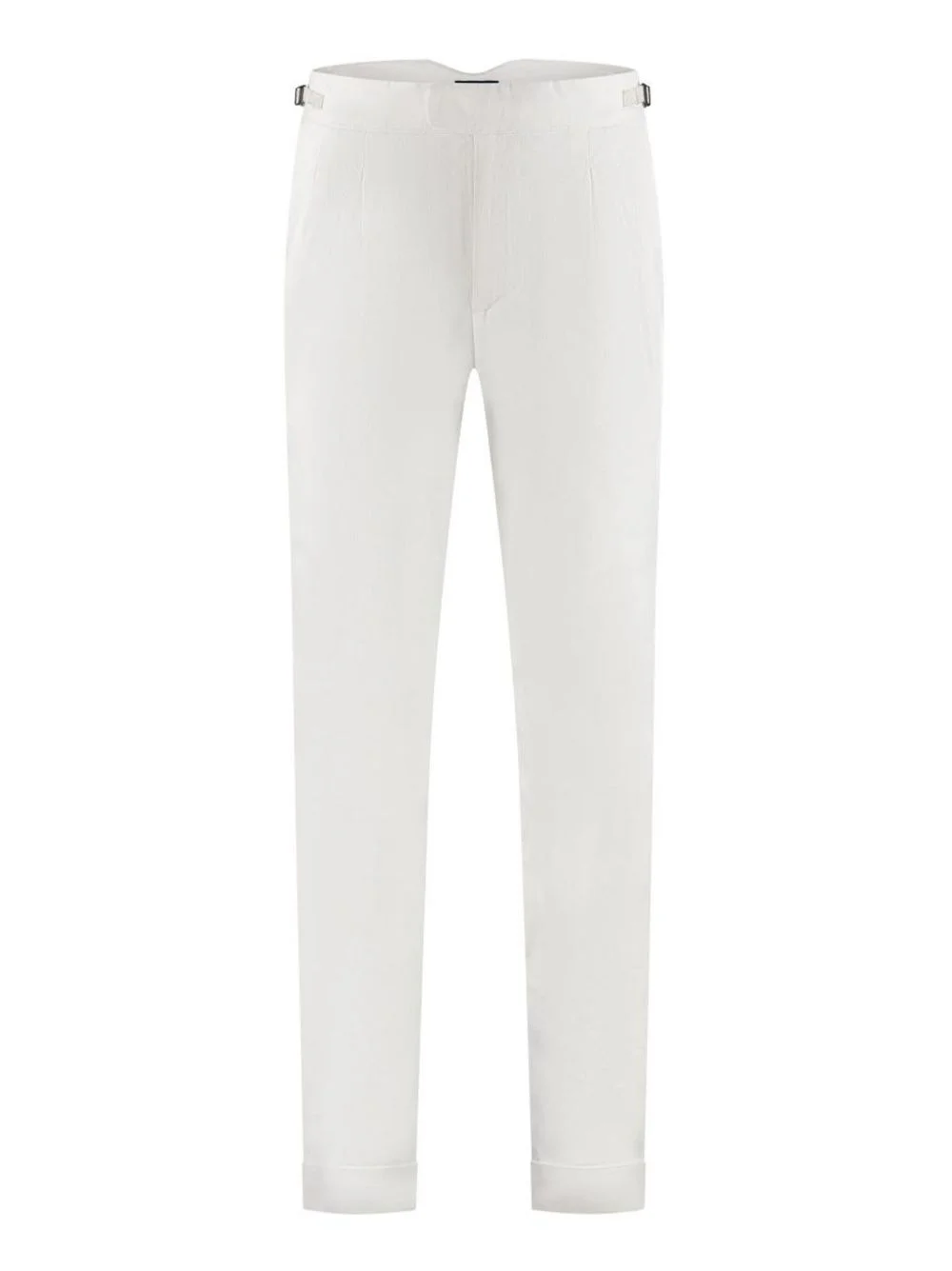 pleated buckle-fastening trousers - 1