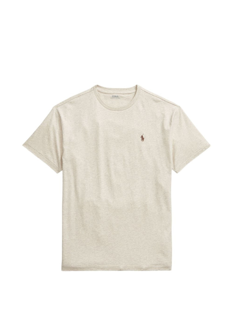 logo-embroidered T-shirt 1