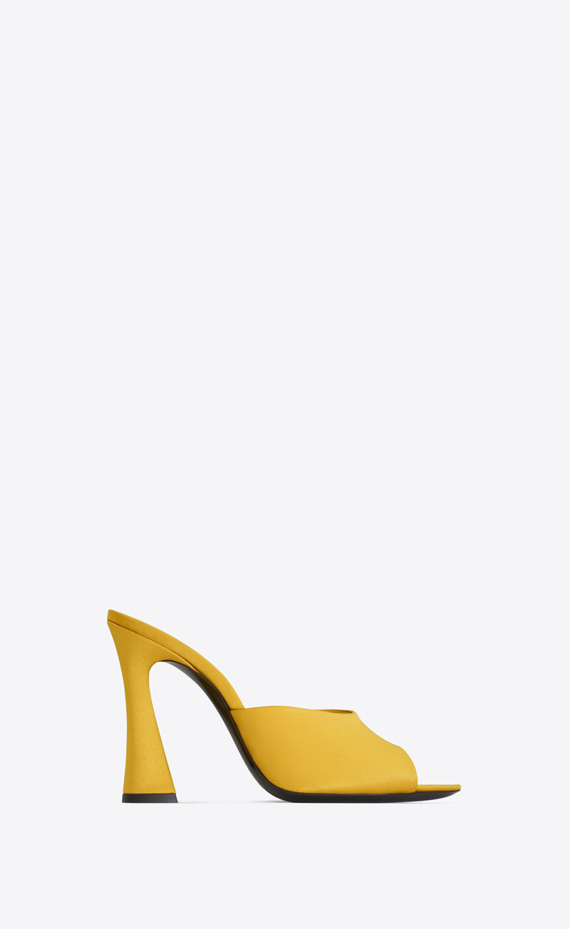 suite mules in satin crepe - 1