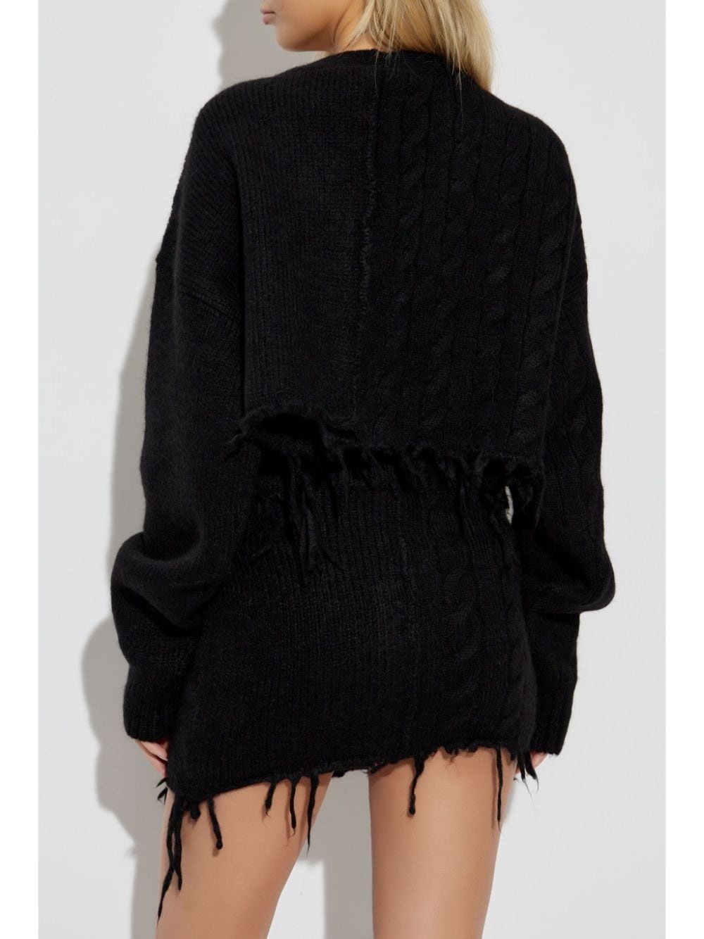 frayed cardigan - 4