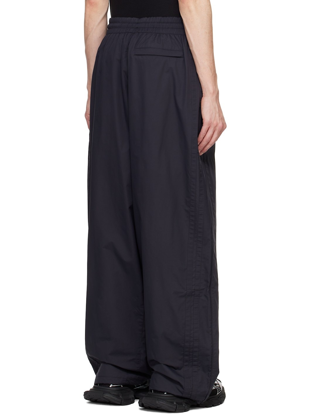 Black Oval Logo Track Pants - 3