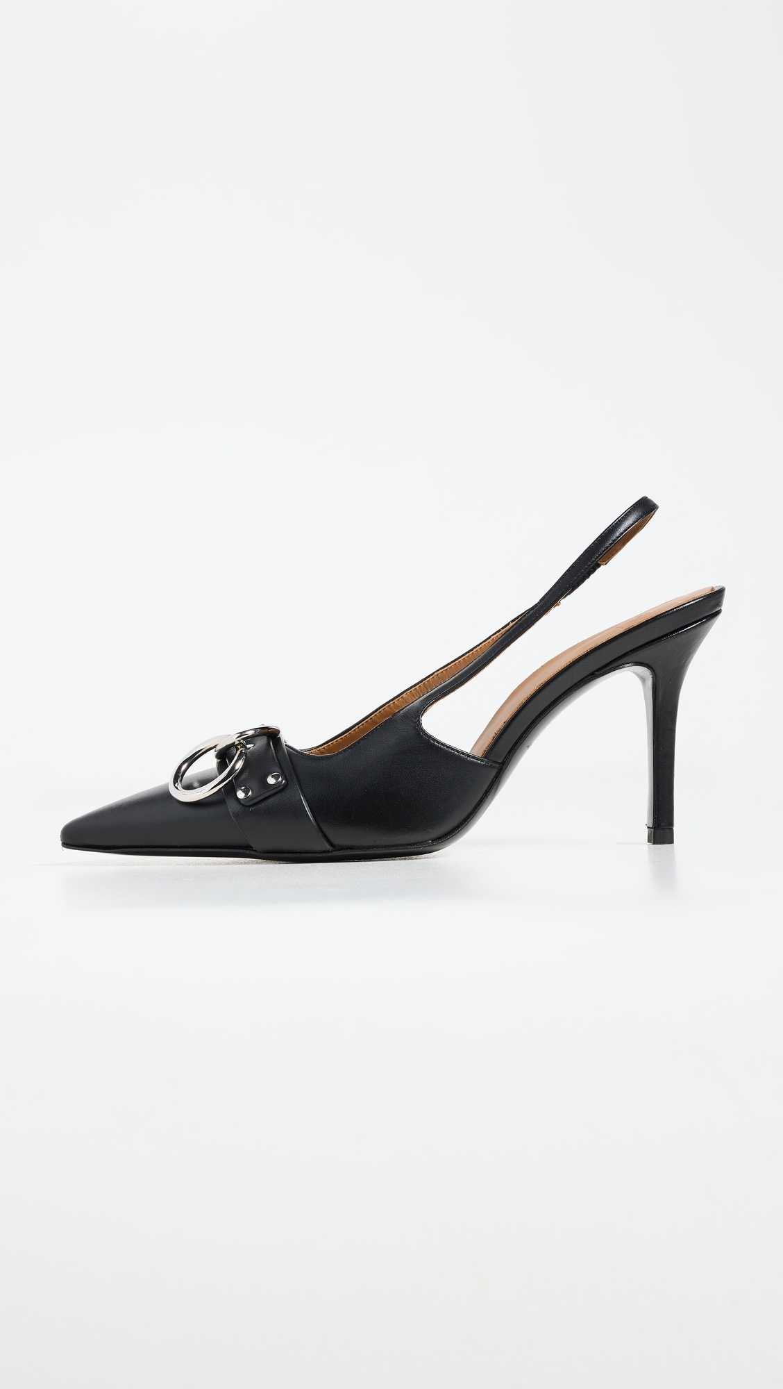 Sling Back Heels with Ring - 8