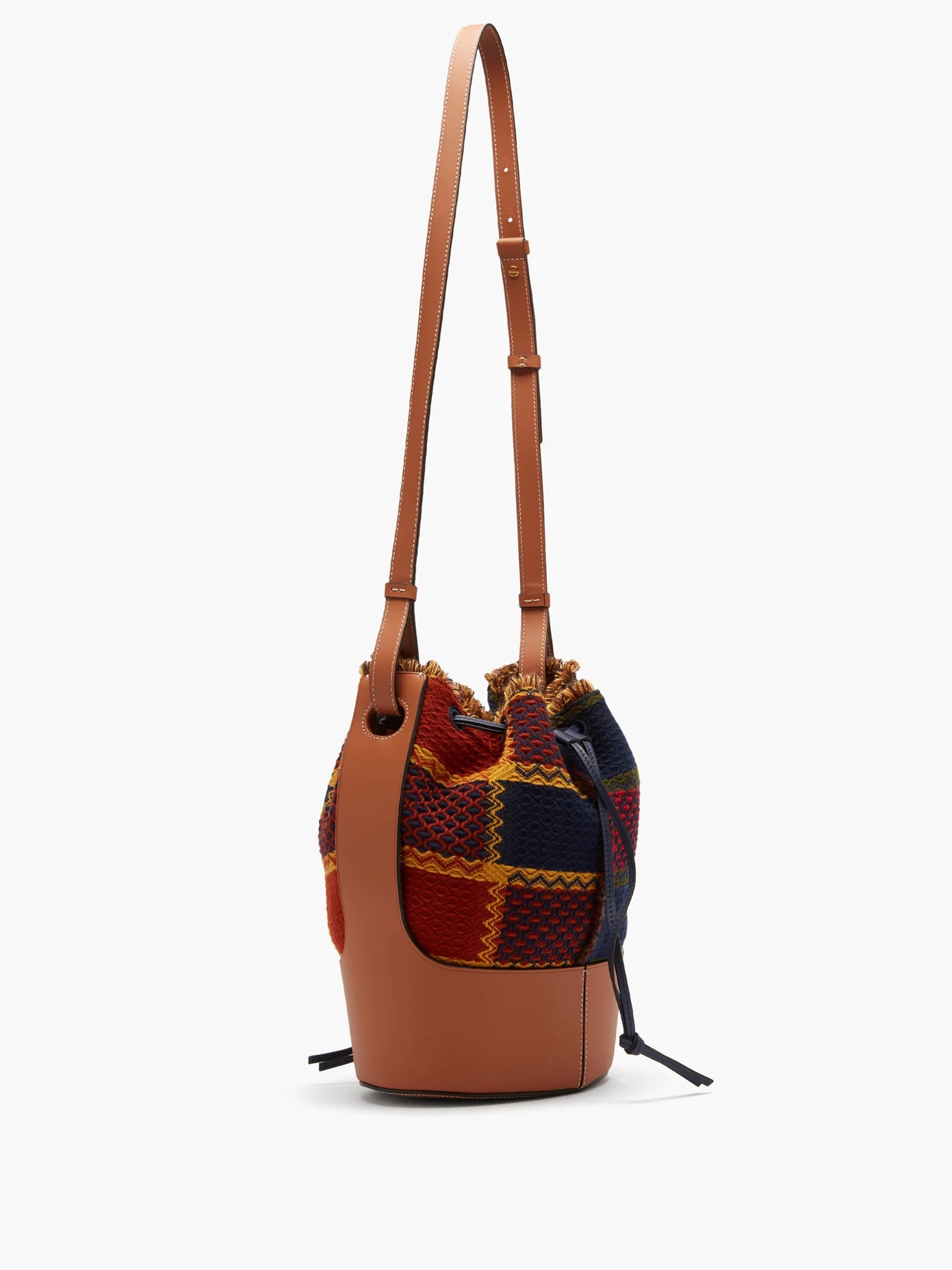 Balloon medium canvas and leather shoulder bag - 4