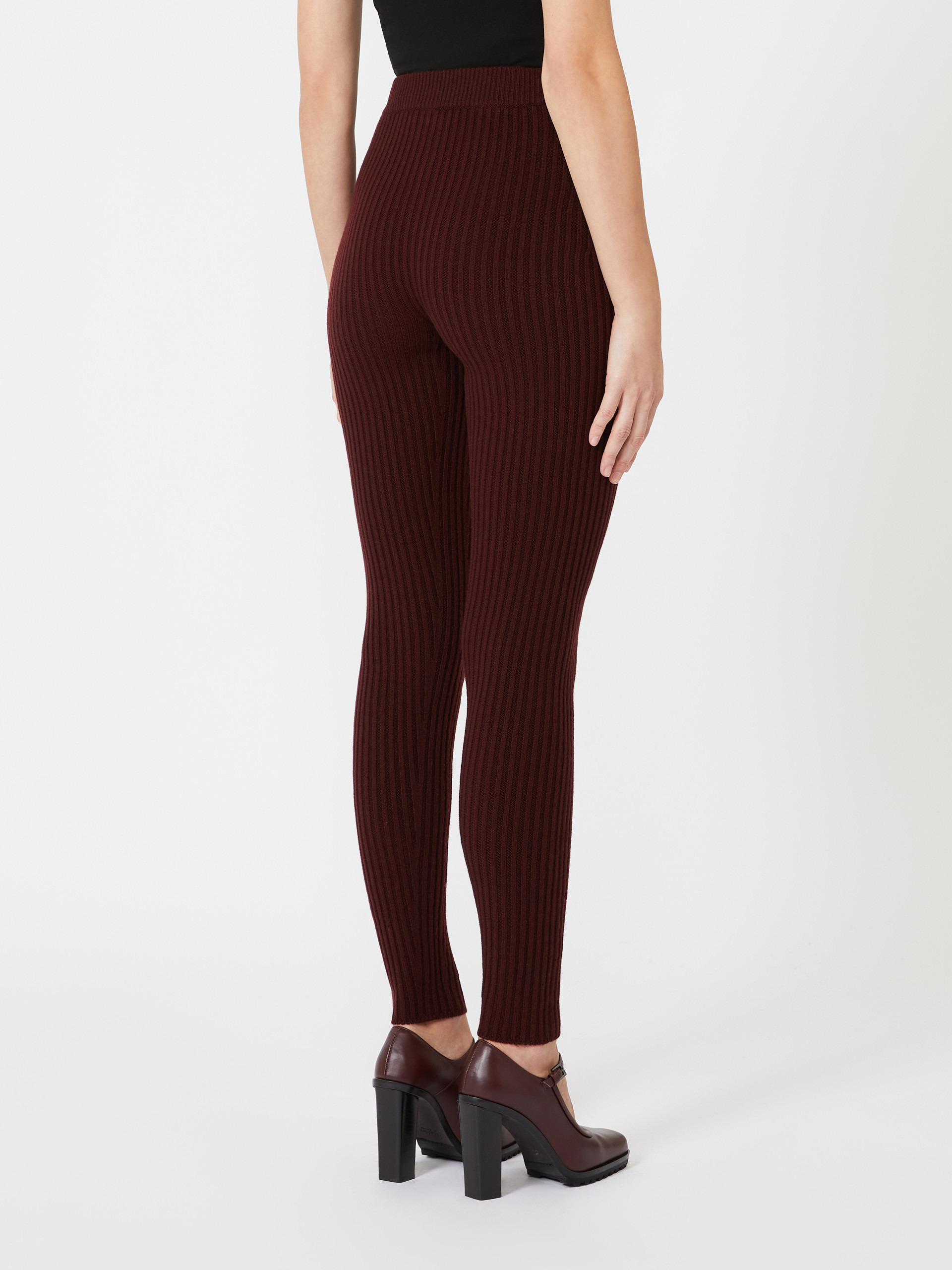 APOGEO1234 Wool and cashmere knit leggings - 4
