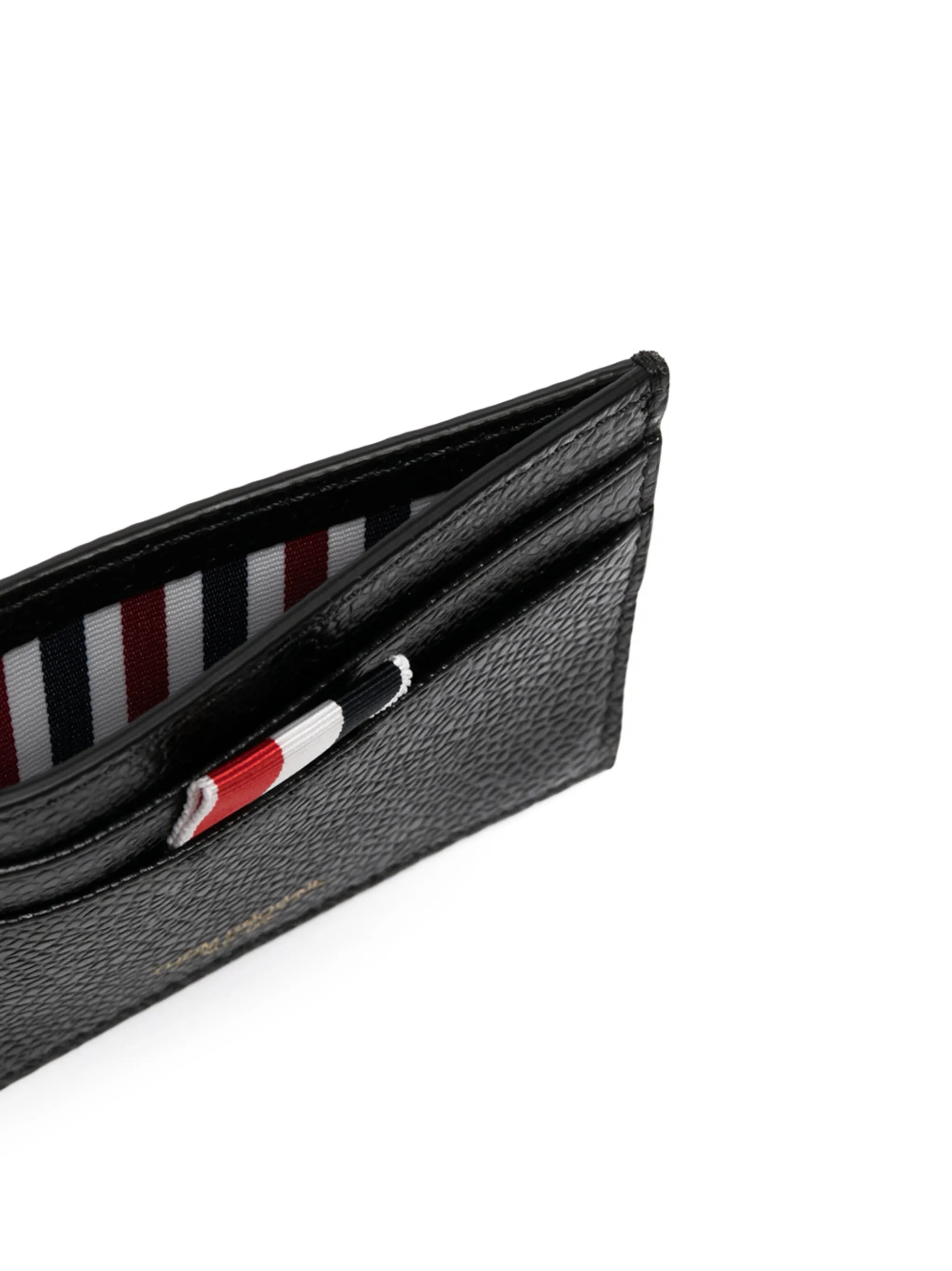 Thom Browne Grosgrain-tab Leather Cardholder - 3
