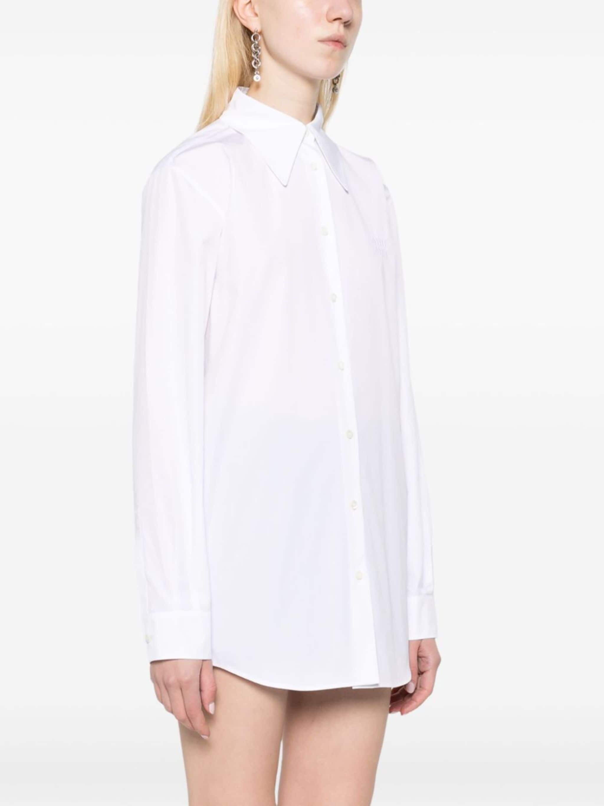 oversize-collar cotton shirt - 3