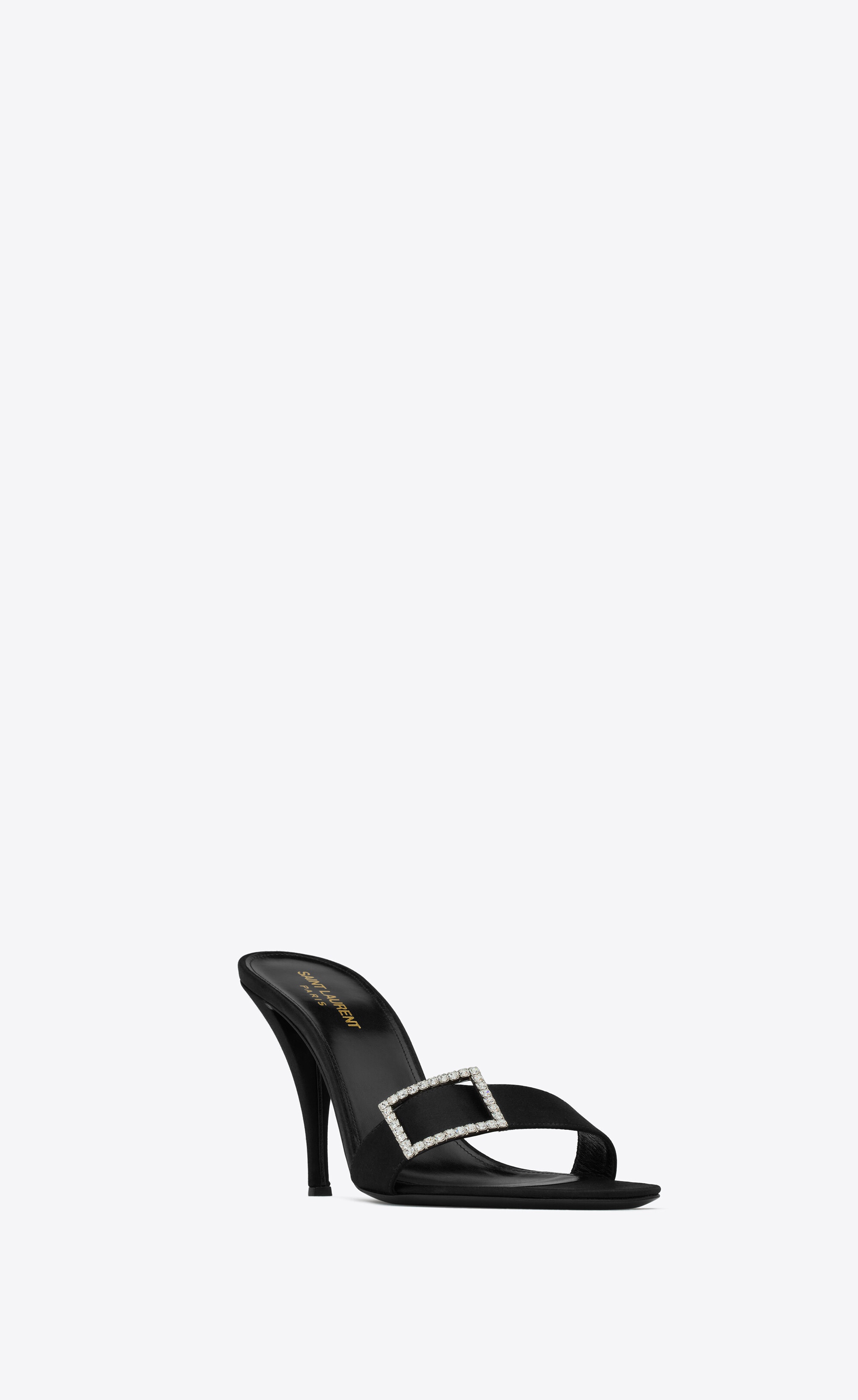 simone mules in satin crepe - 3