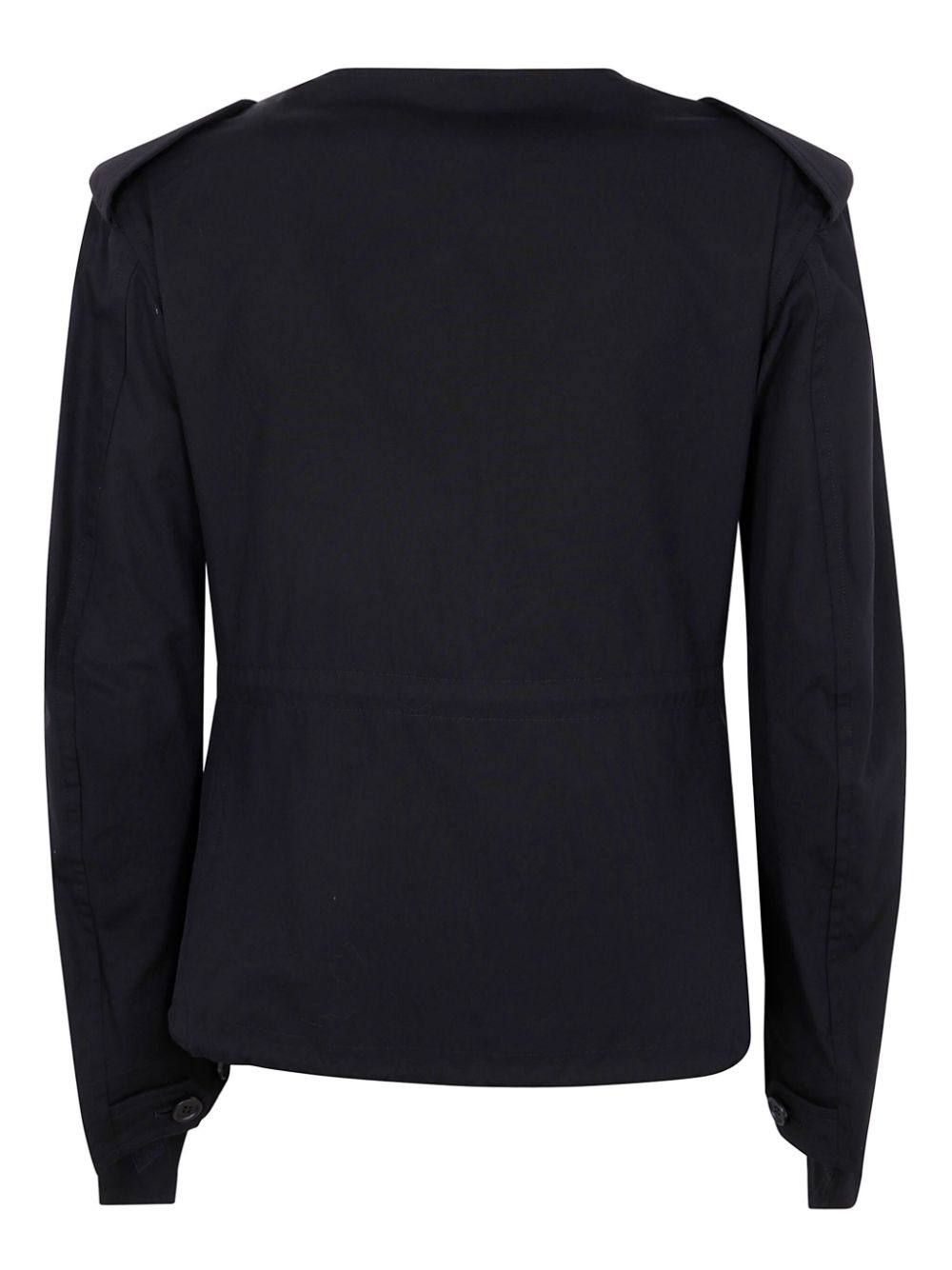 collarless fitted jacket - 2