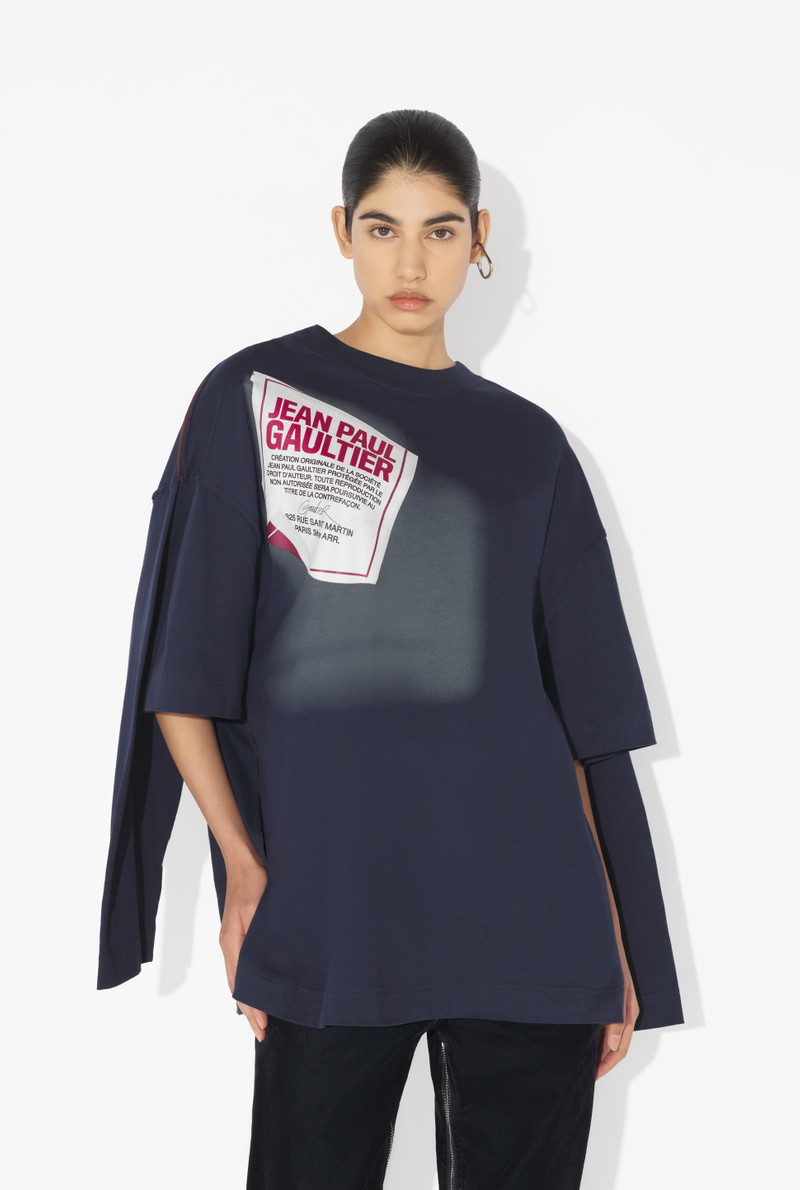 THE BLUE GAULTIER LABEL DOUBLE T-SHIRT 4