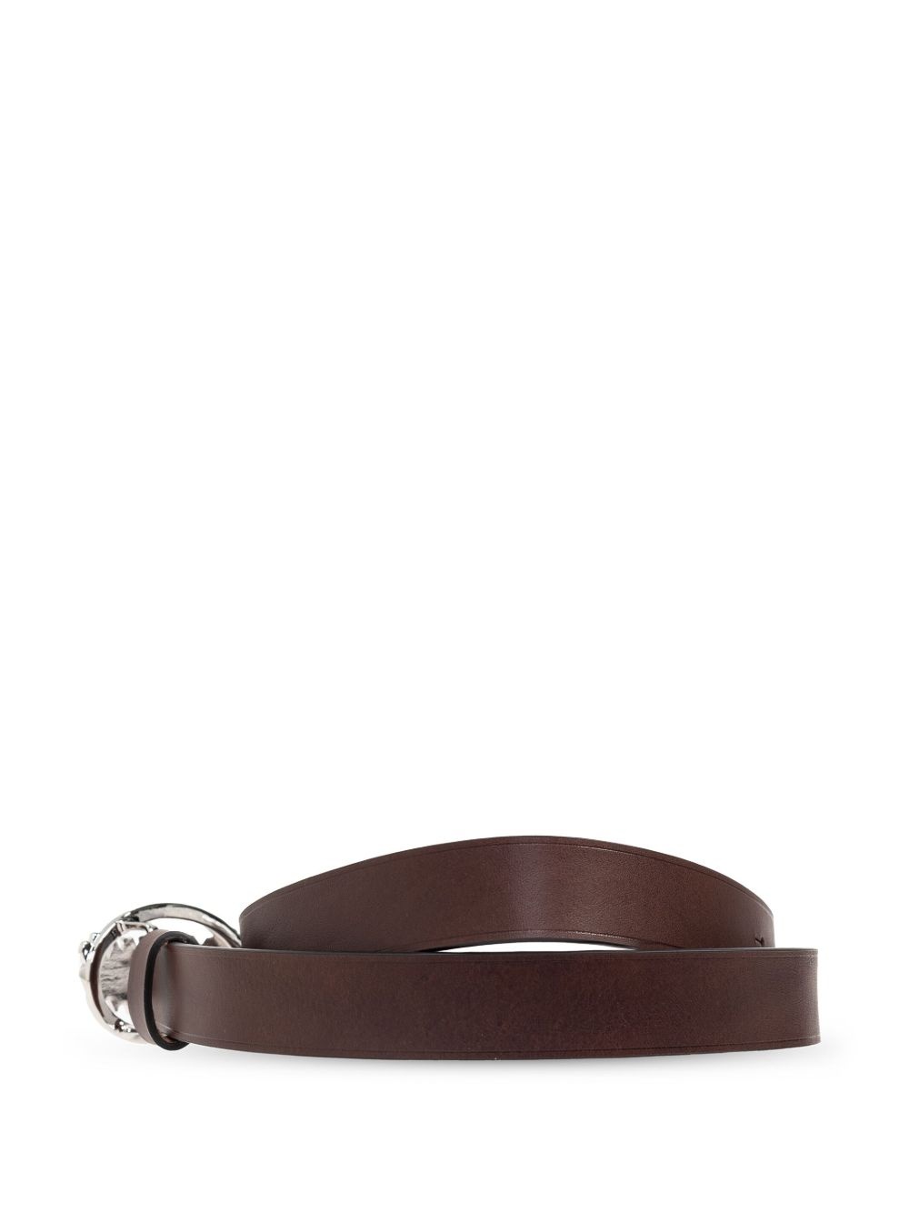 logo-buckle belt - 3