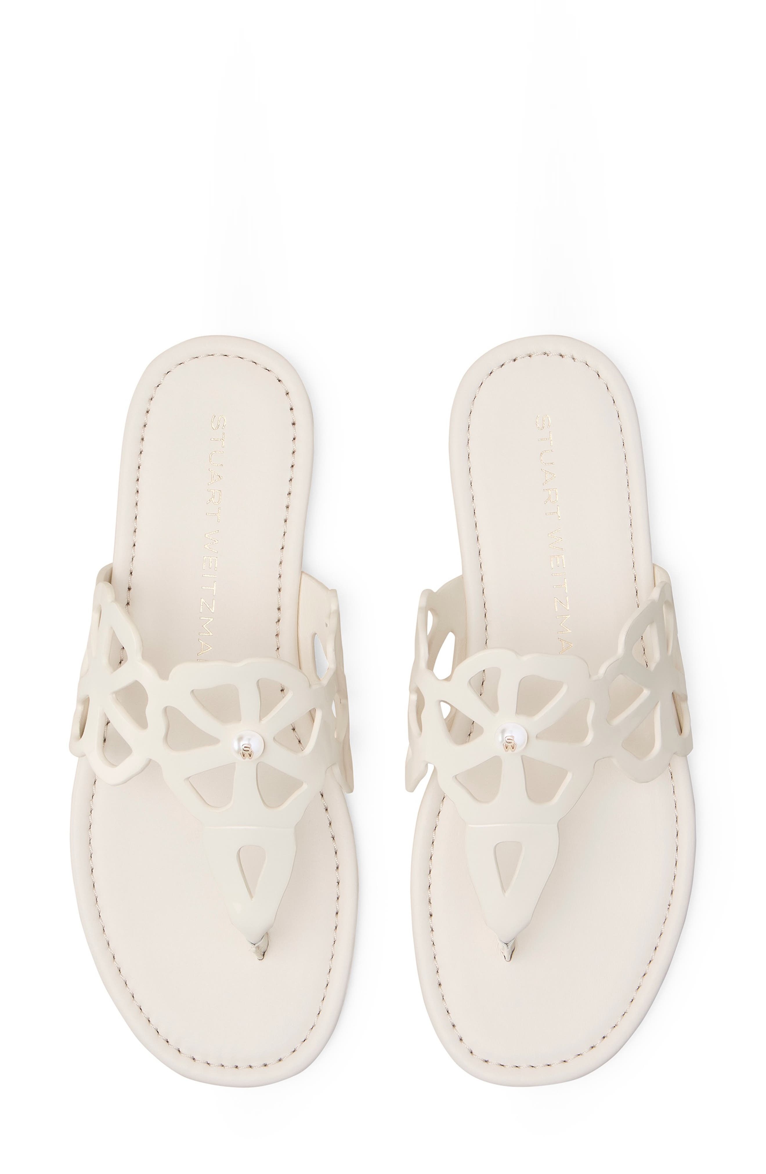 Stuart Weitzman Jasmine Cutout Sandal in Cream at Nordstrom - 4