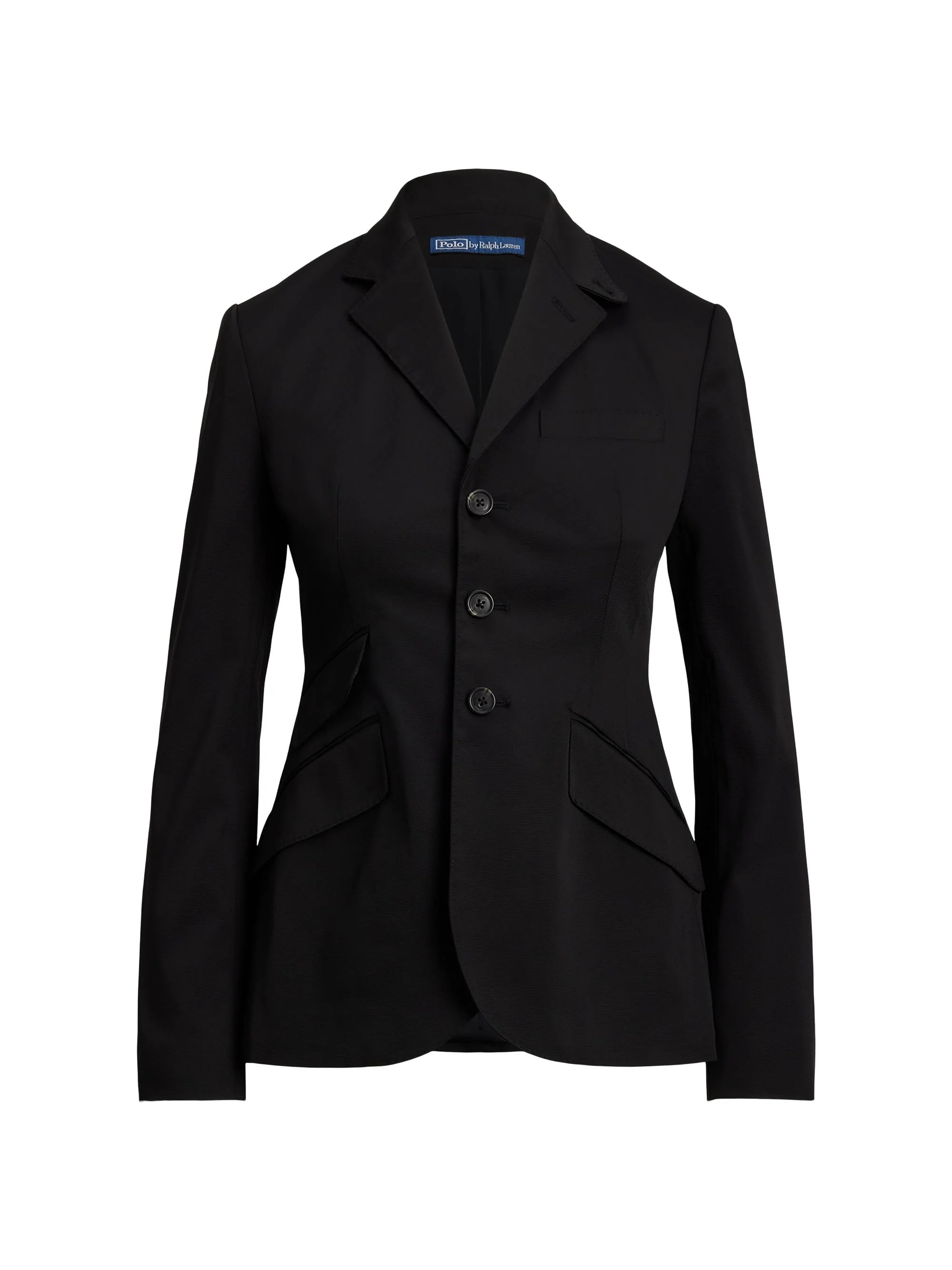 Women's Slim-Fit Single-Breasted Woven Blazer - Polo Black - 1
