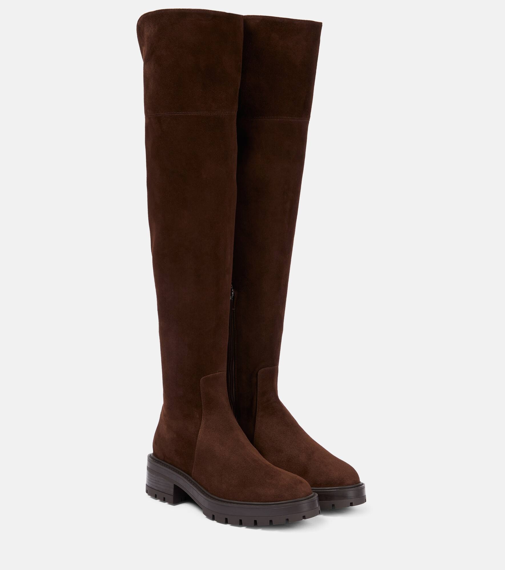 Whitney suede knee-high boots - 1