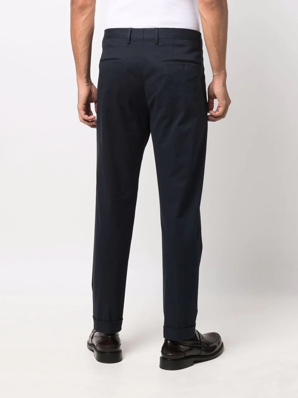 straight-leg cotton trousers - 4