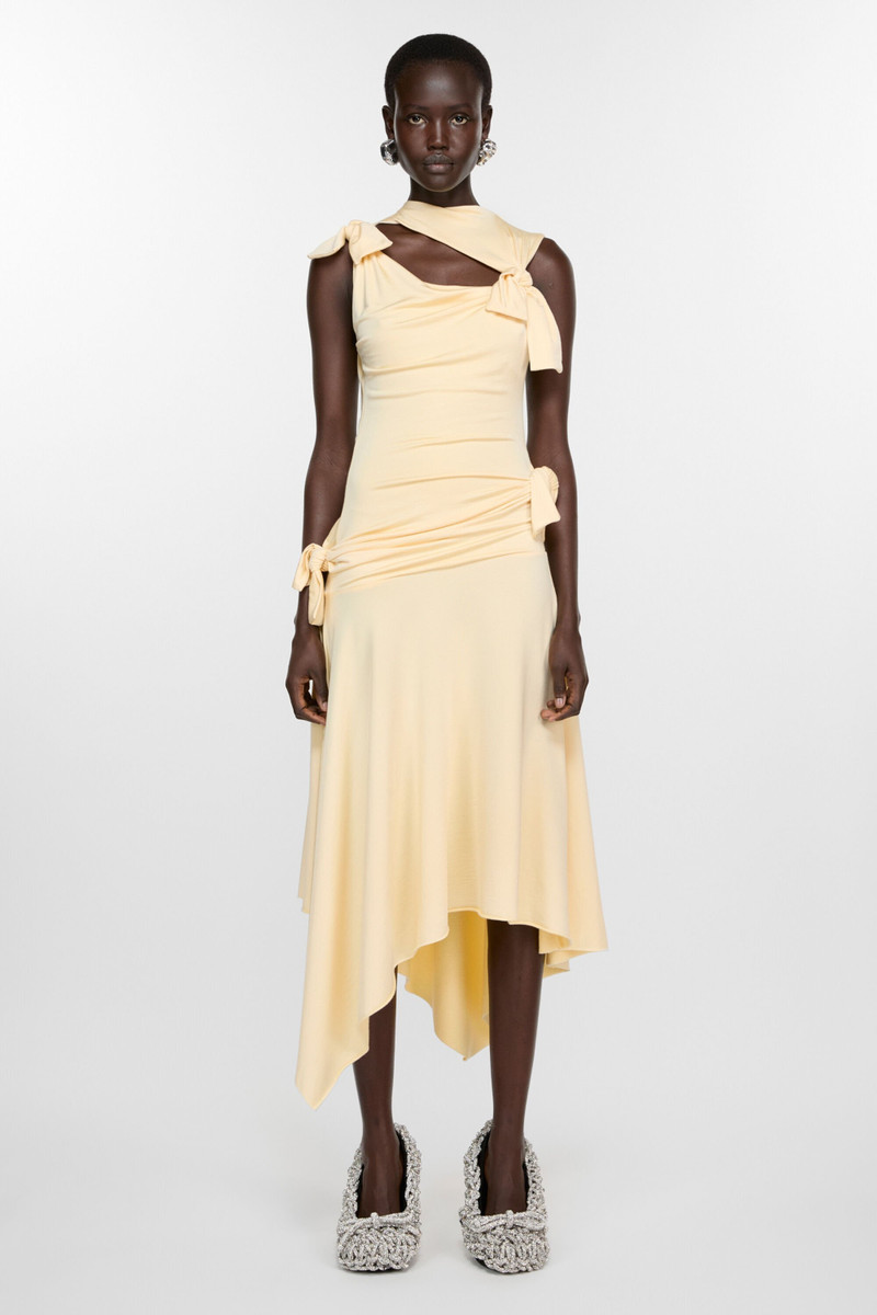 Acne Studios Tie-up dress - Soft yellow outlook