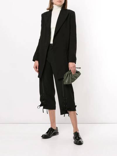 Yohji Yamamoto lace-up cropped trousers outlook