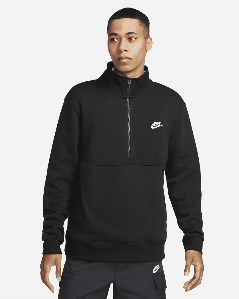Nike Sportswear Club Men's Brushed-Back 1/2-Zip Pullover - 1