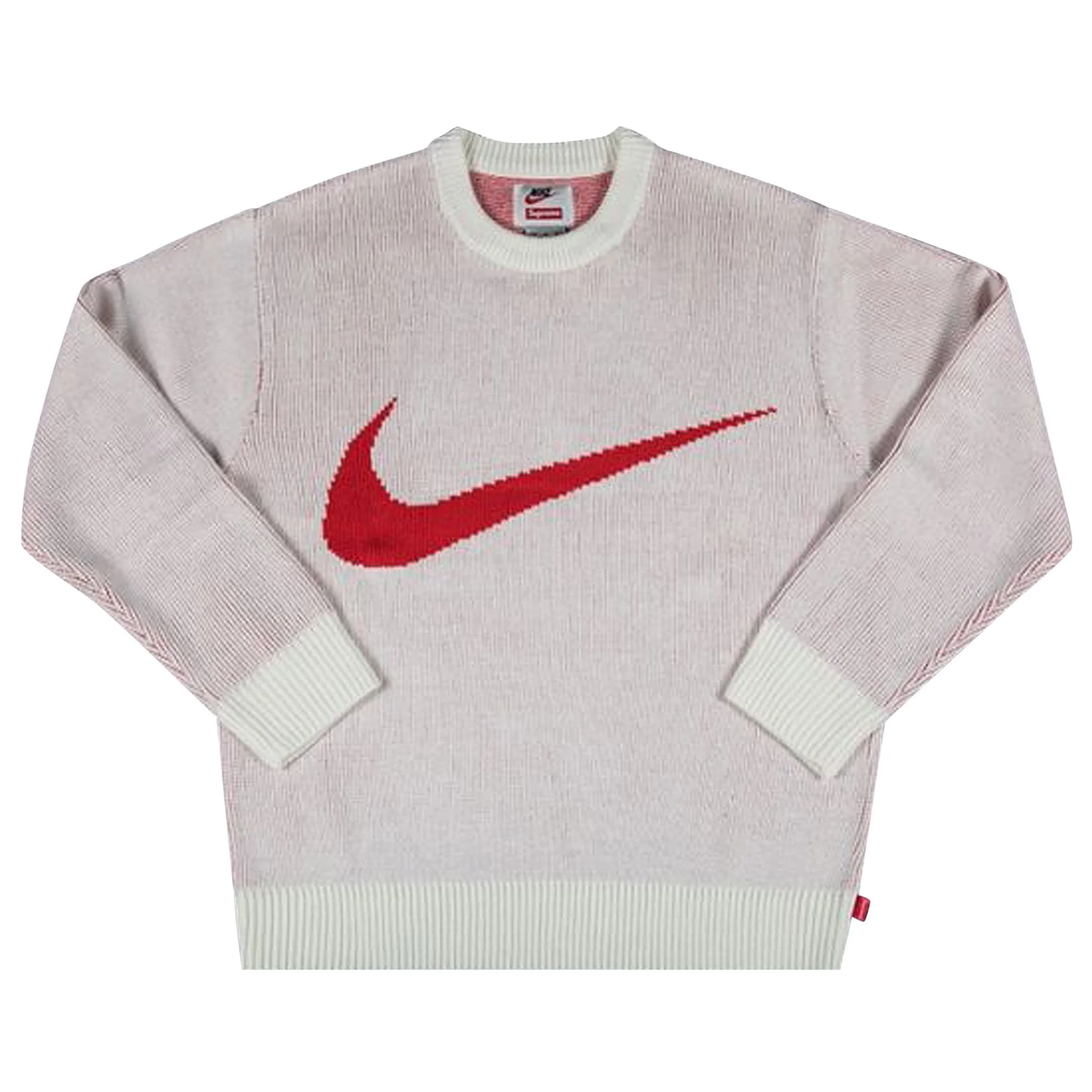 Supreme x Nike Swoosh Sweater 'White' - 1