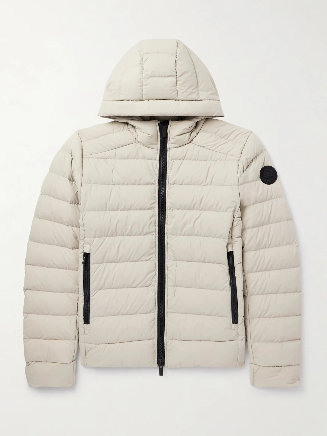 Crofton Logo-Appliquéd Quilted Enduraluxe® Hooded Down Jacket - 1
