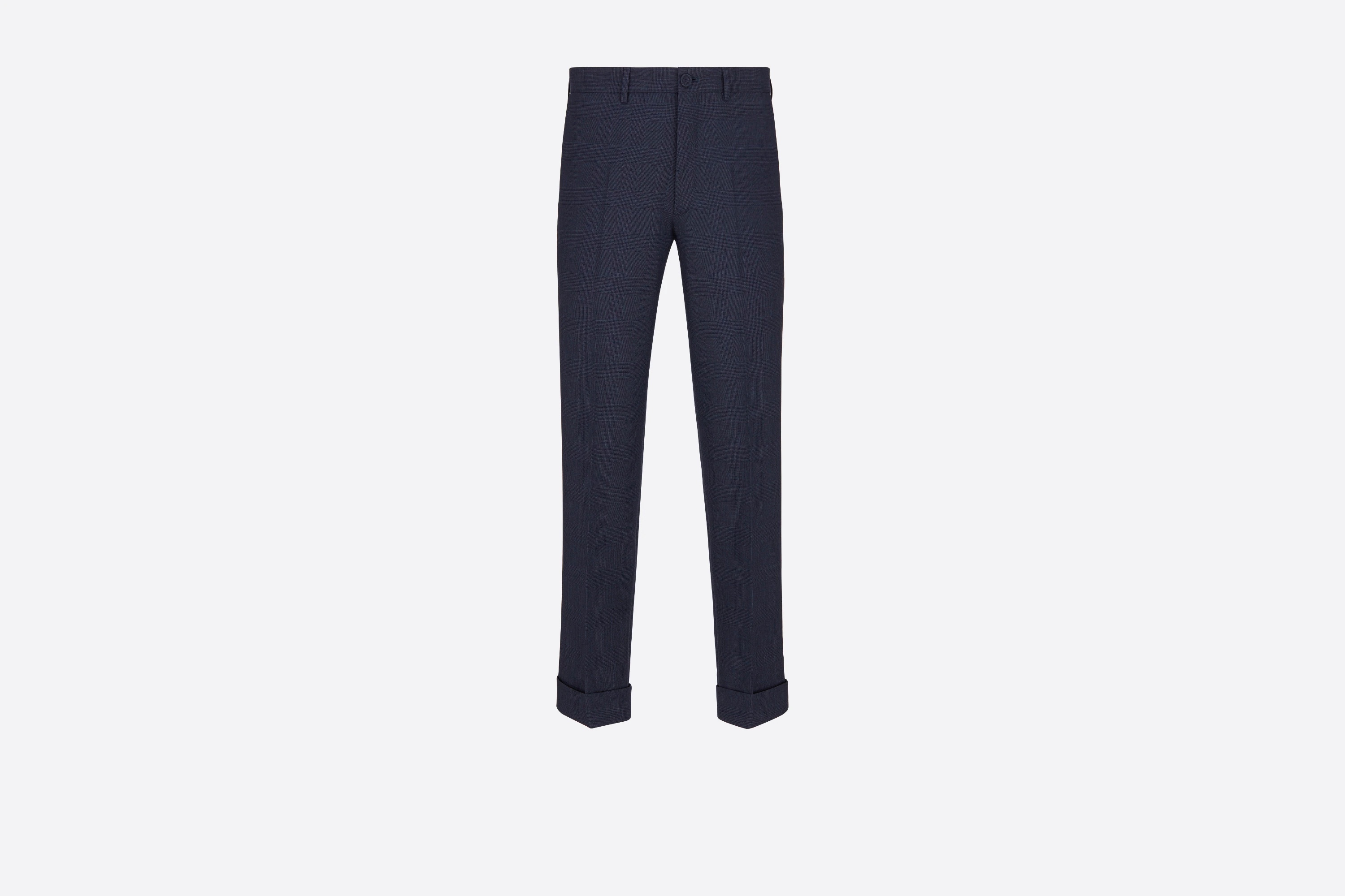 Prince of Wales Tailored Chino Cuffed Pants - 1