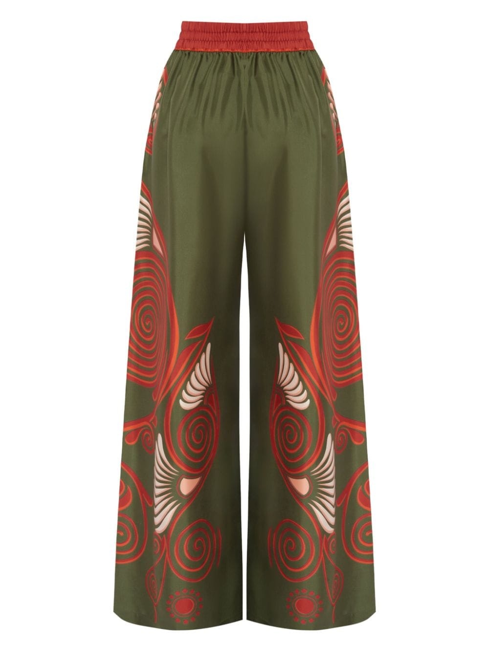 Kerylos-print silk palazzo trousers - 5
