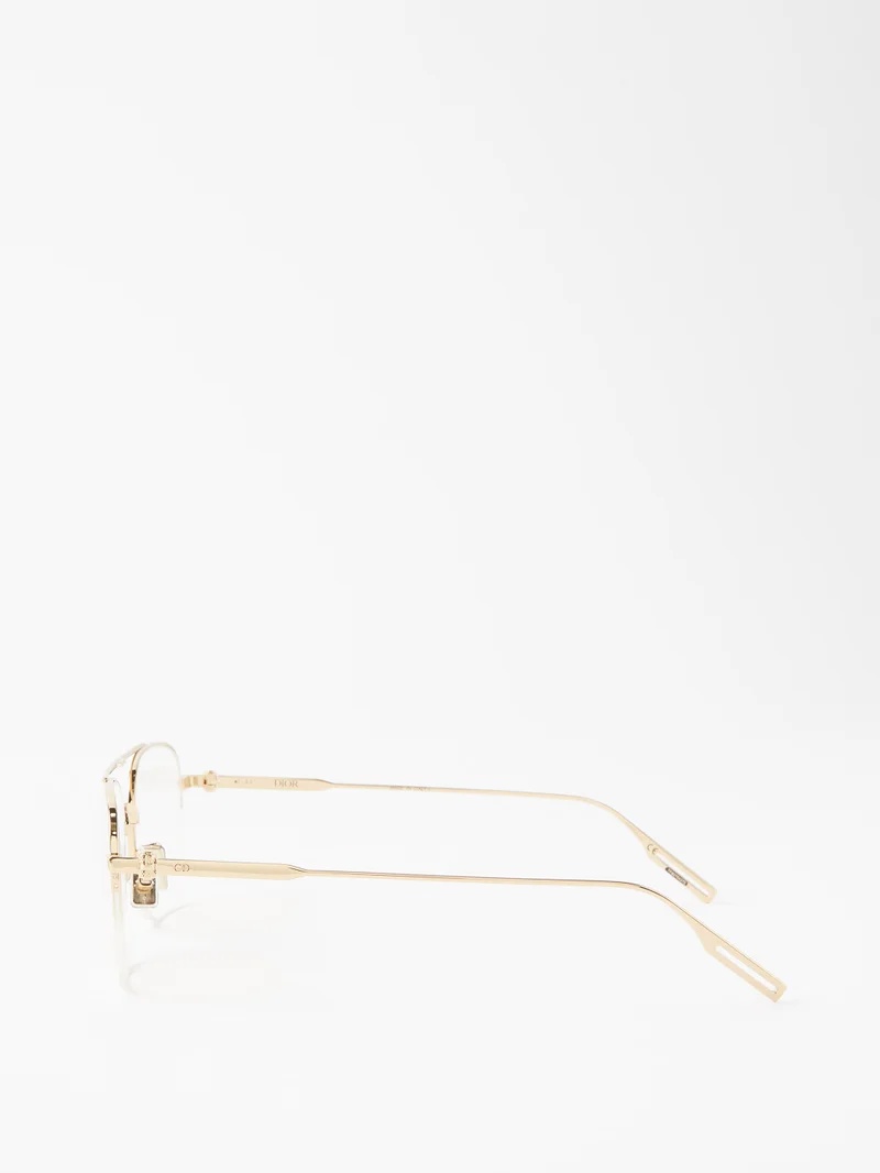 NeoDior aviator metal glasses - 5