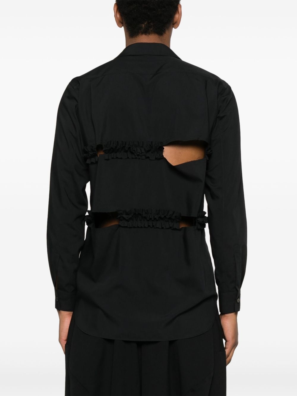 ruffle-trim shirt - 4