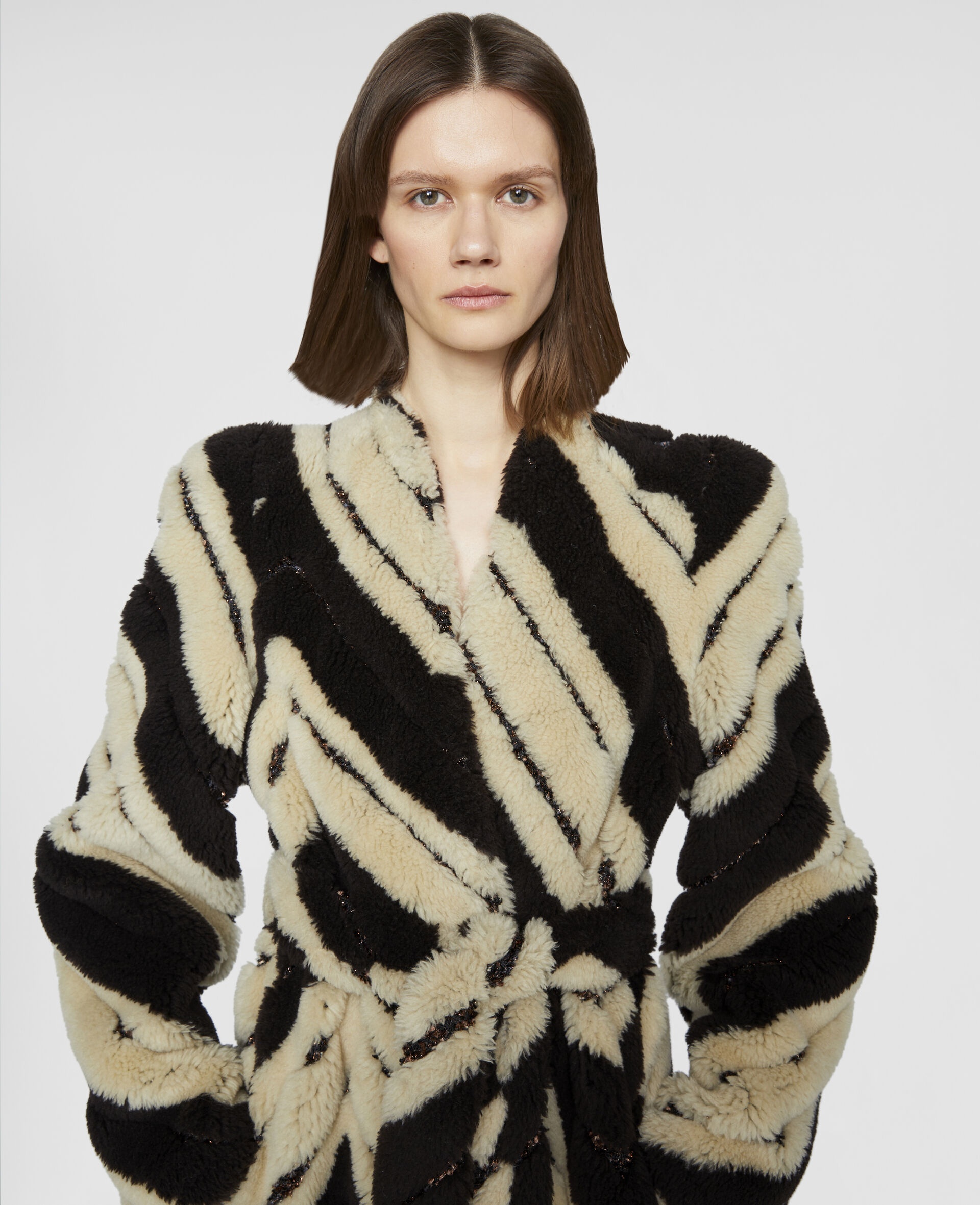 Frank Stella V Series Inspired Printed FFF Coat - 4