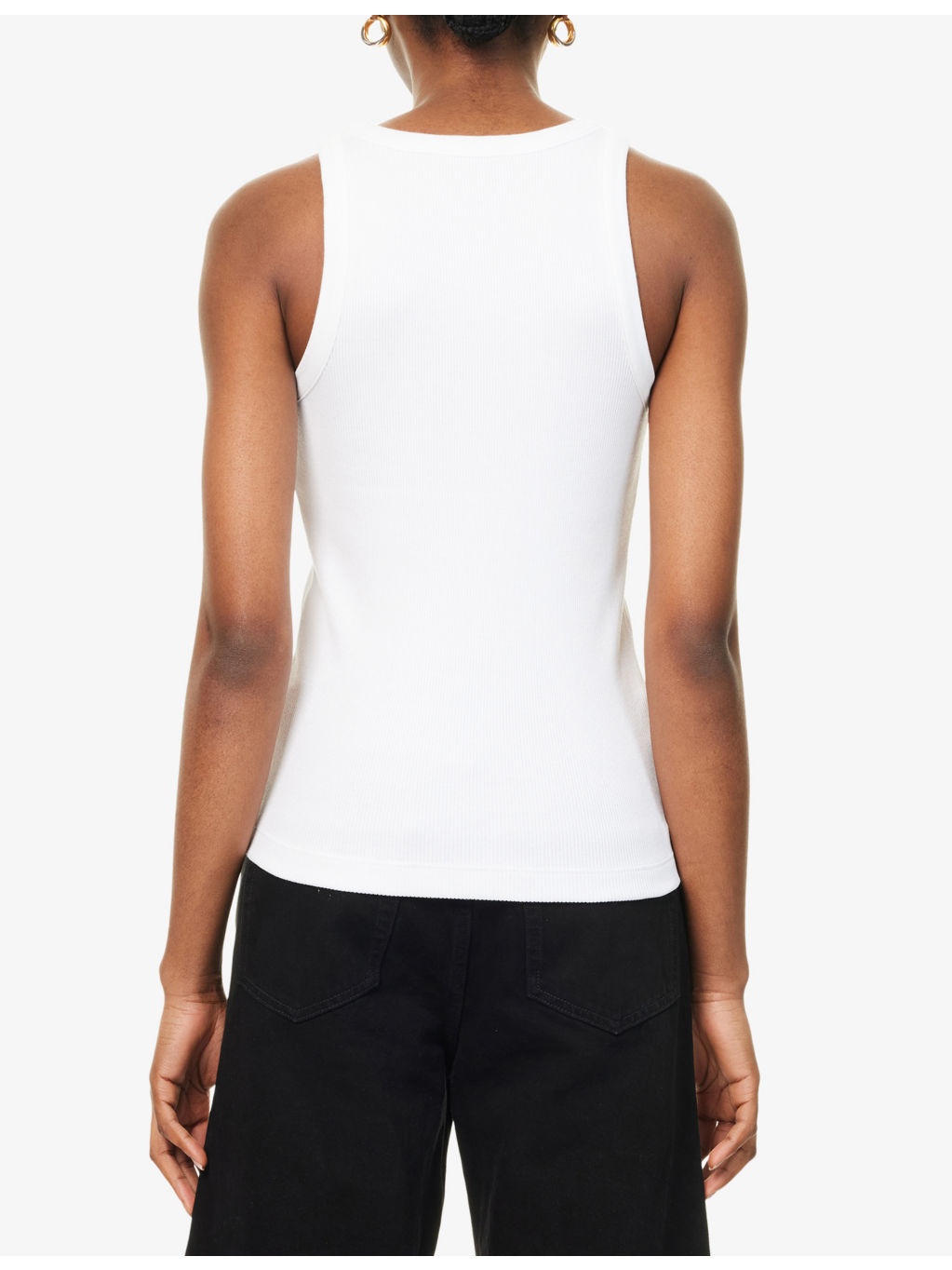 Scoop-neck stretch-jersey top - 4