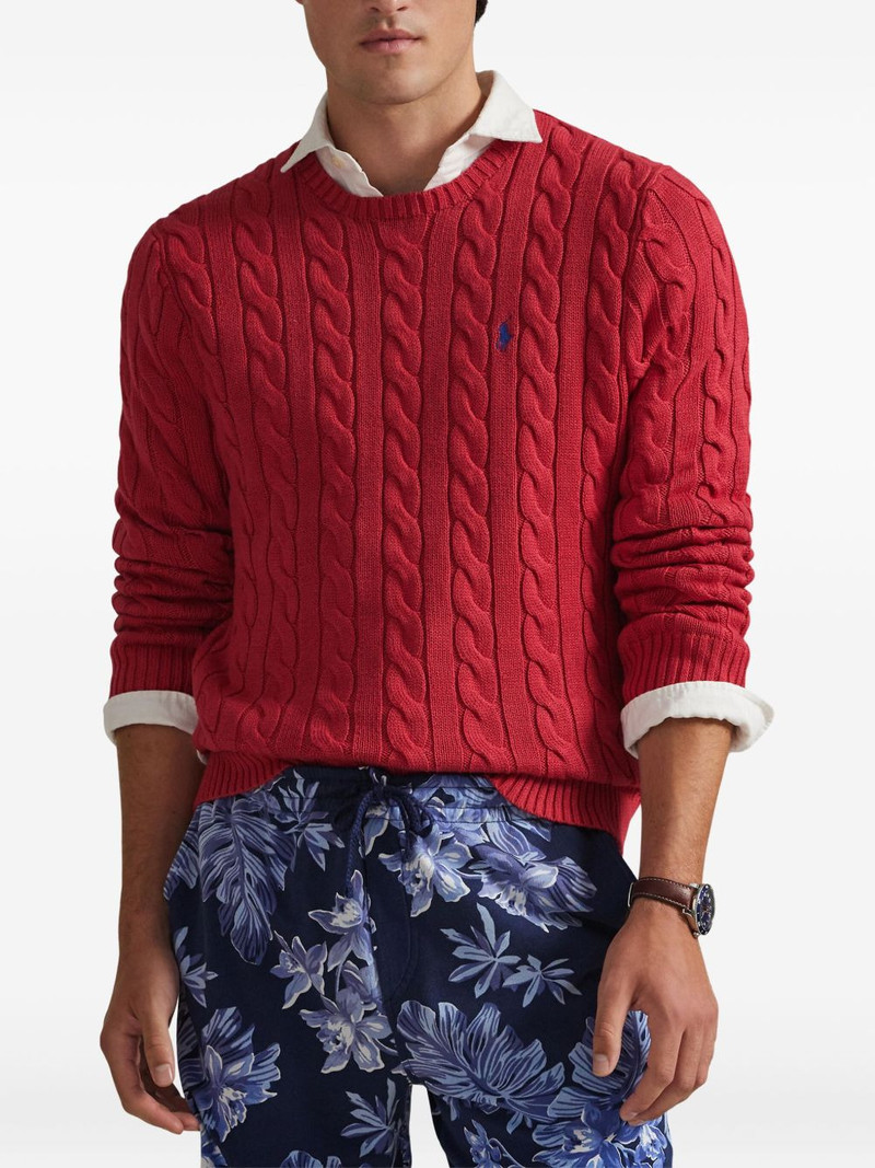 cable-knit cotton sweater 3