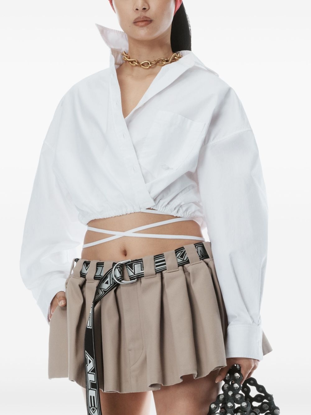 tie-fastening shirt - 2