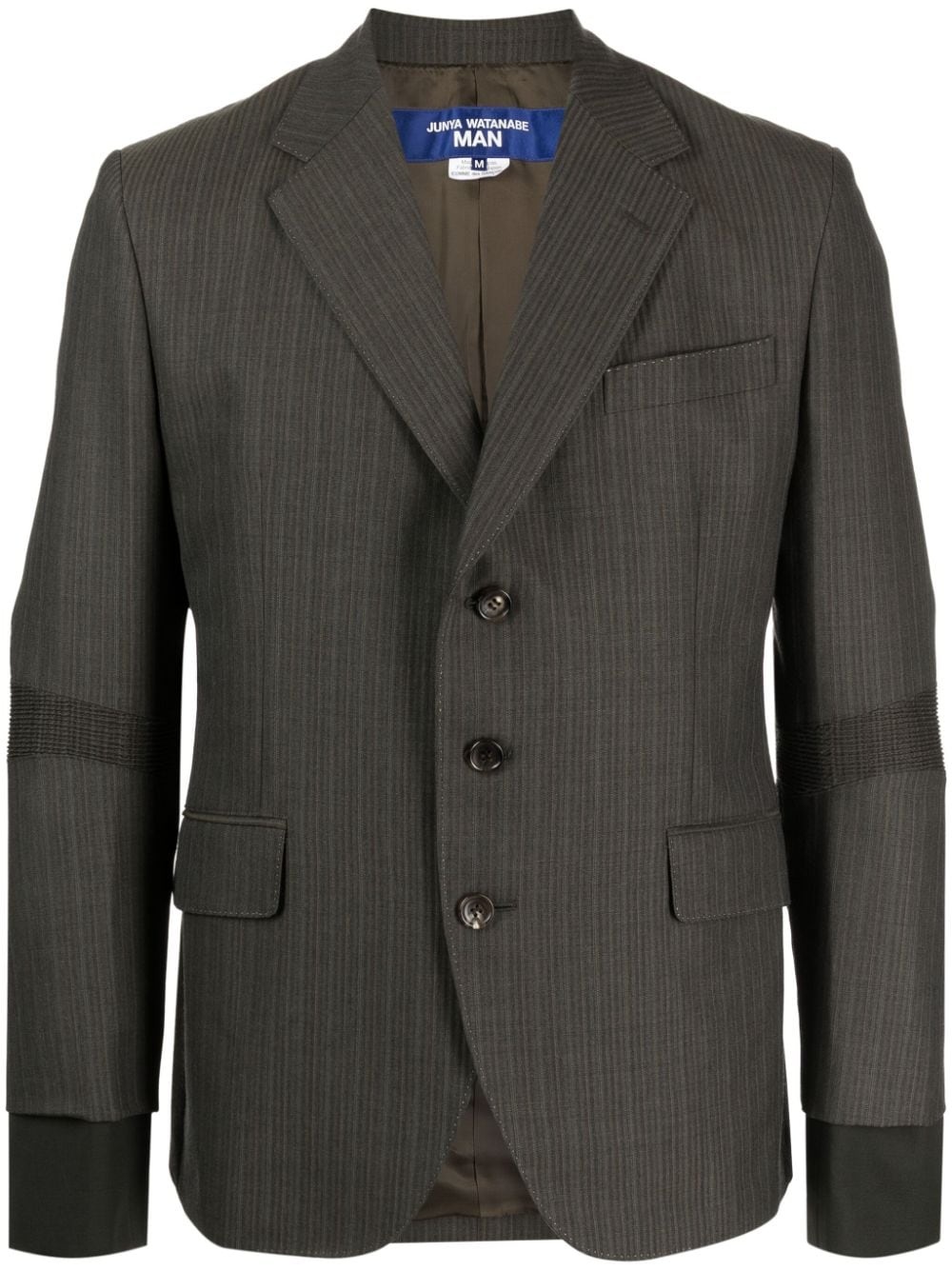 notched-lapels wool blazer - 1