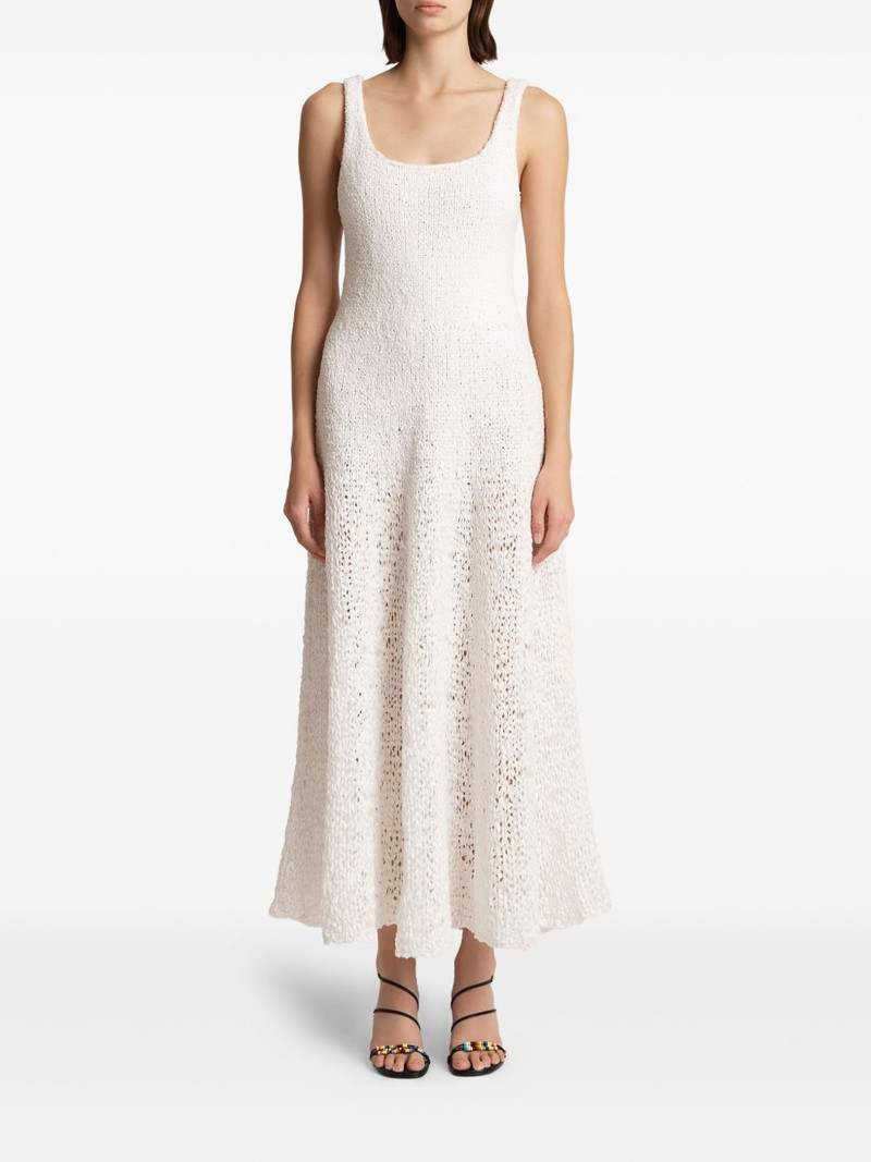 KHAITE Twigs square-neck dress outlook