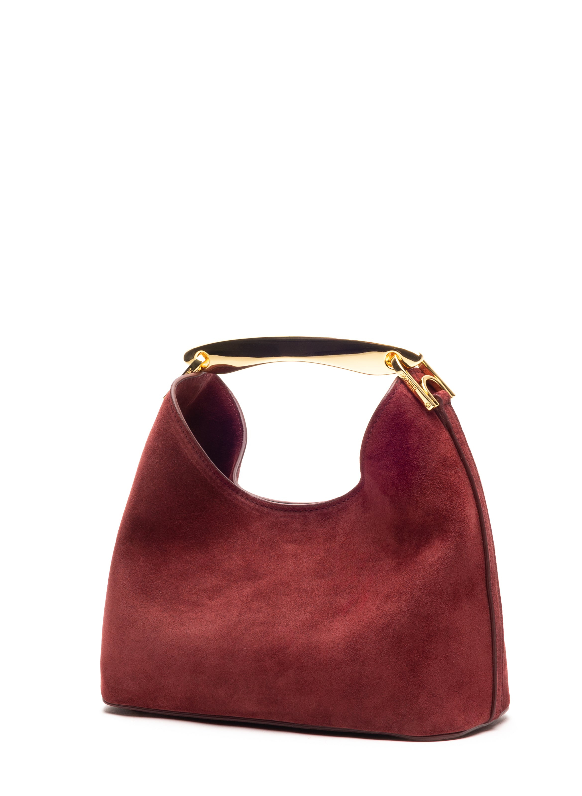 Small Boomerang Suede Burgundy - 2