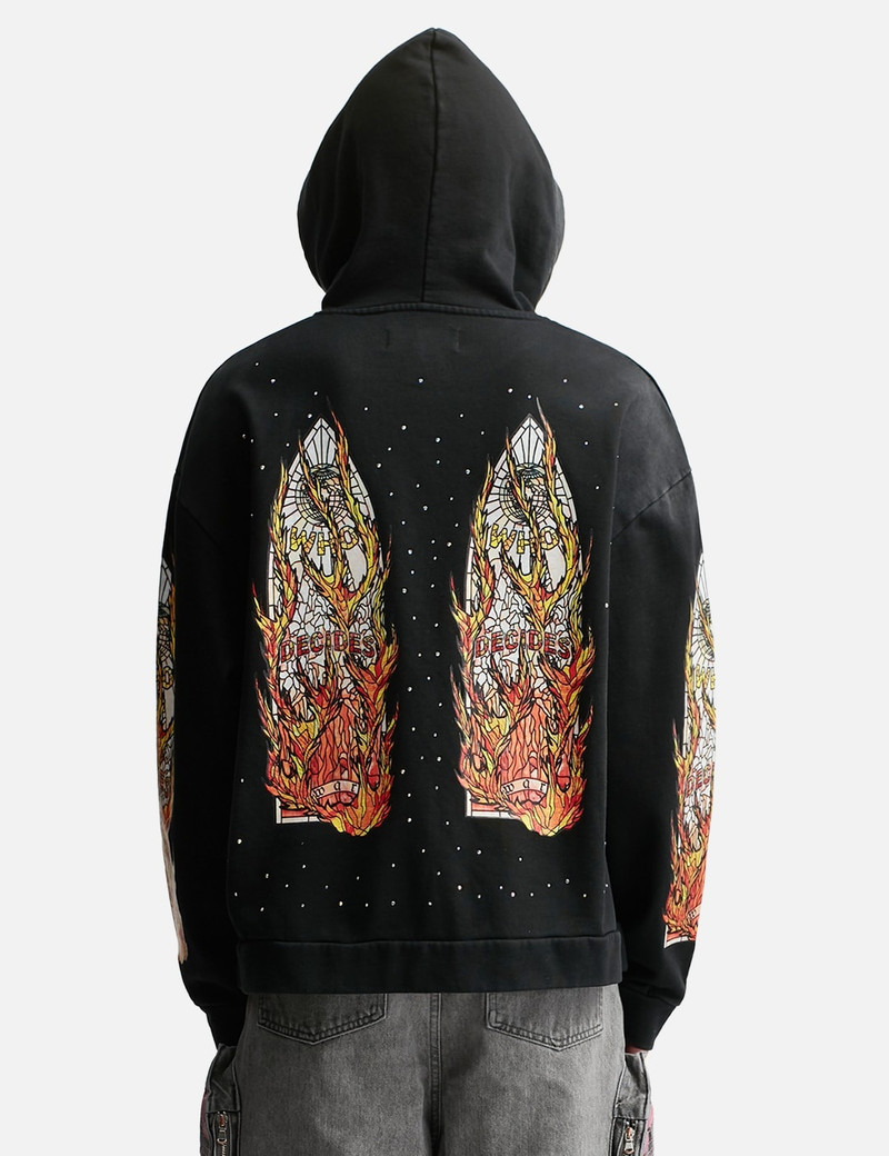 FLAME GLASS HOODED SWEATSHIRT 4