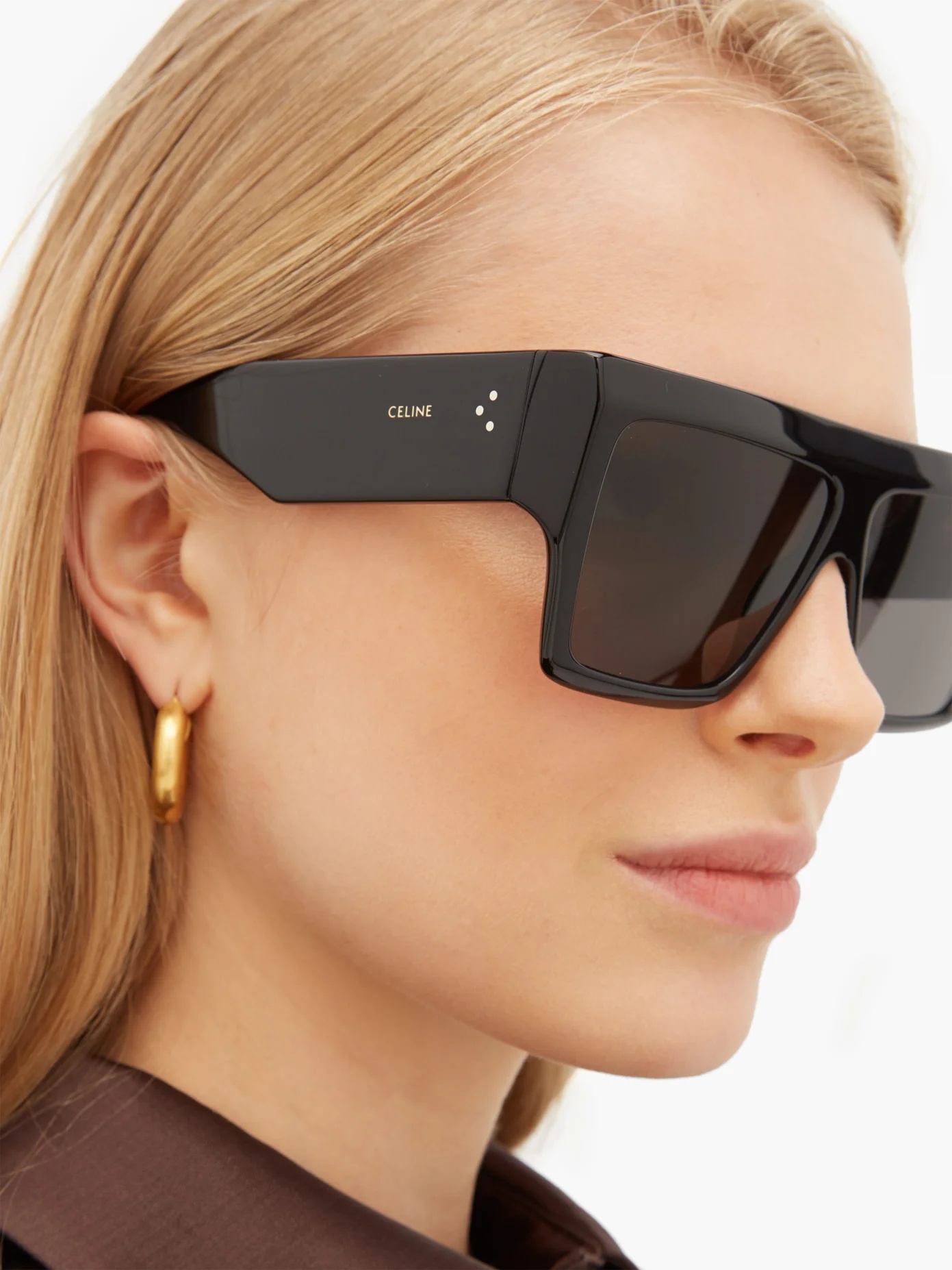 Flat-top acetate sunglasses - 2