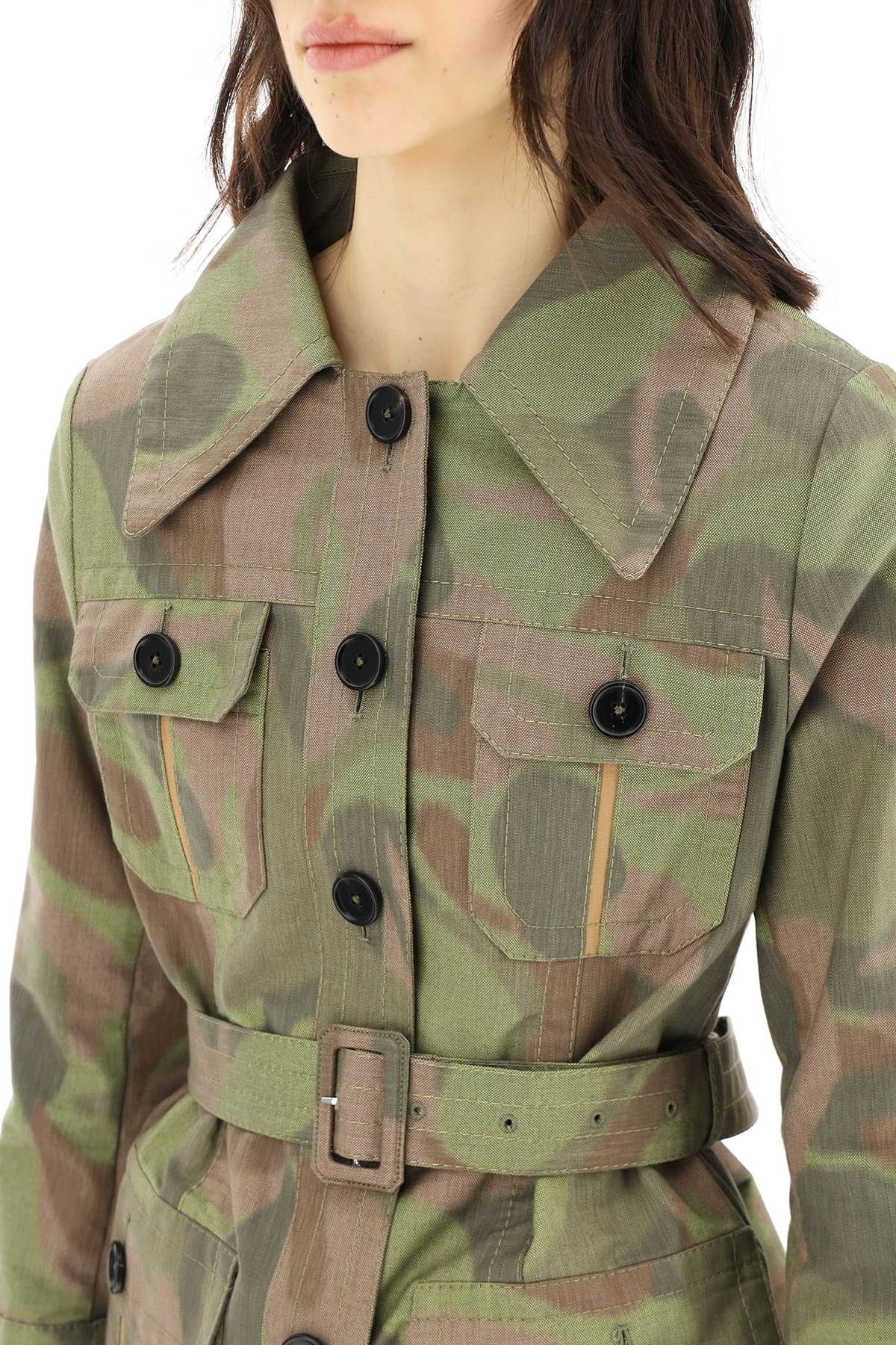 CAMOUFLAGE CHINE' CANVAS JACKET - 5