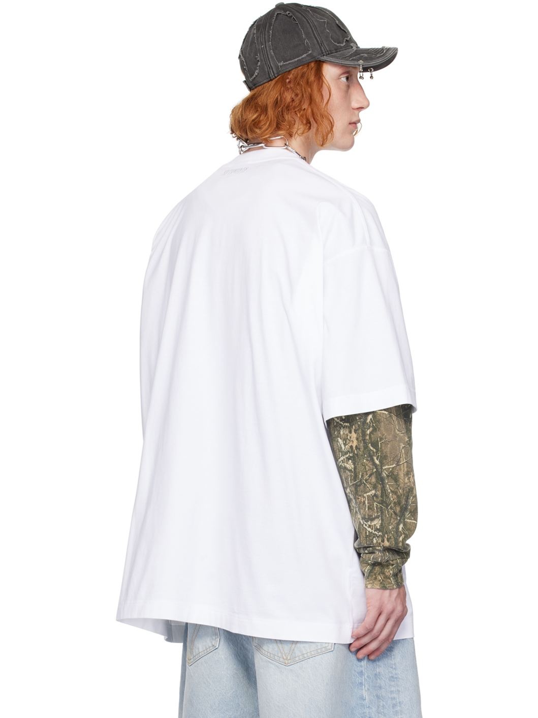 White Sticker T-Shirt - 3