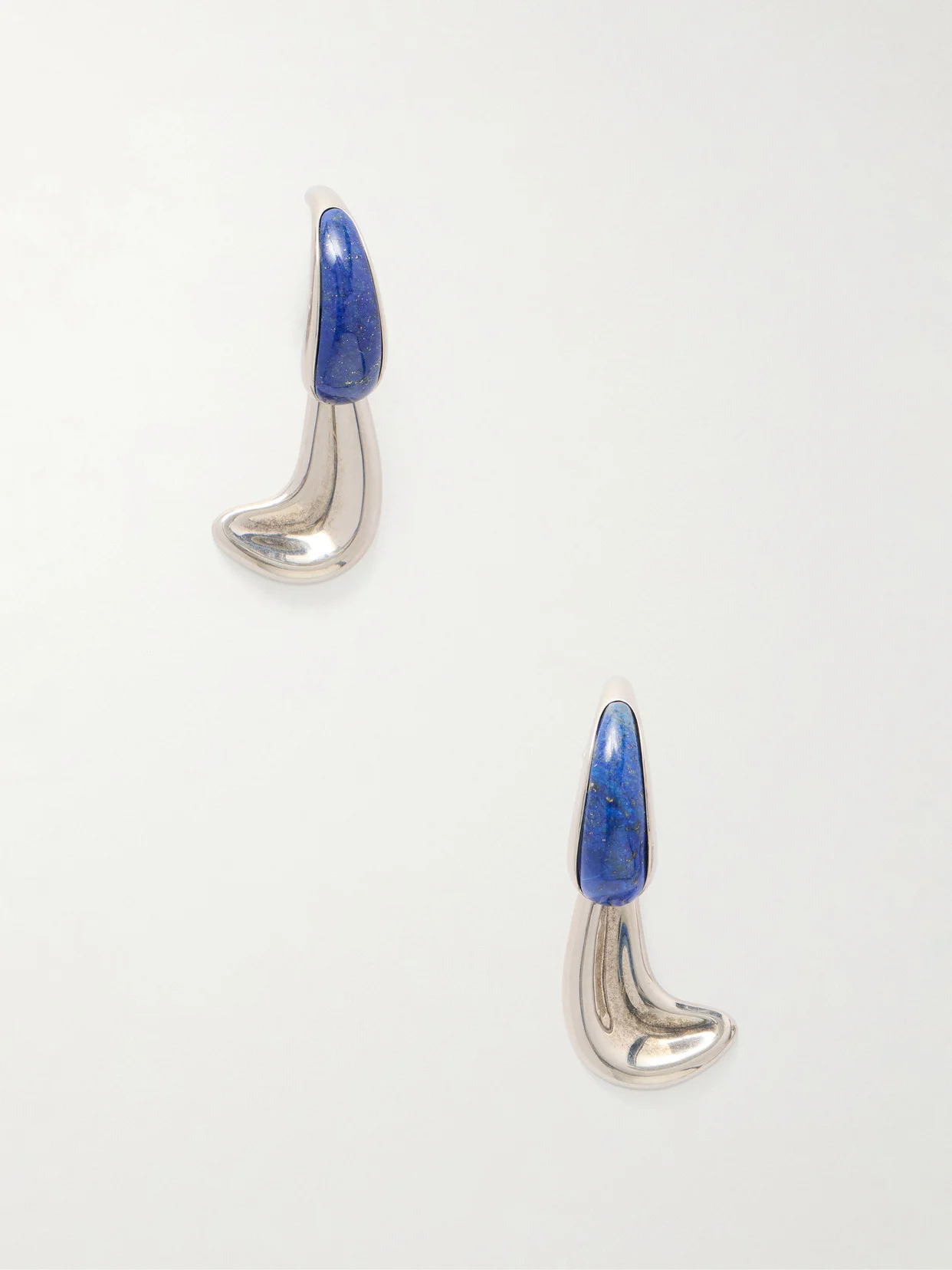 Cyclone Silver-tone Drop Earrings - 1