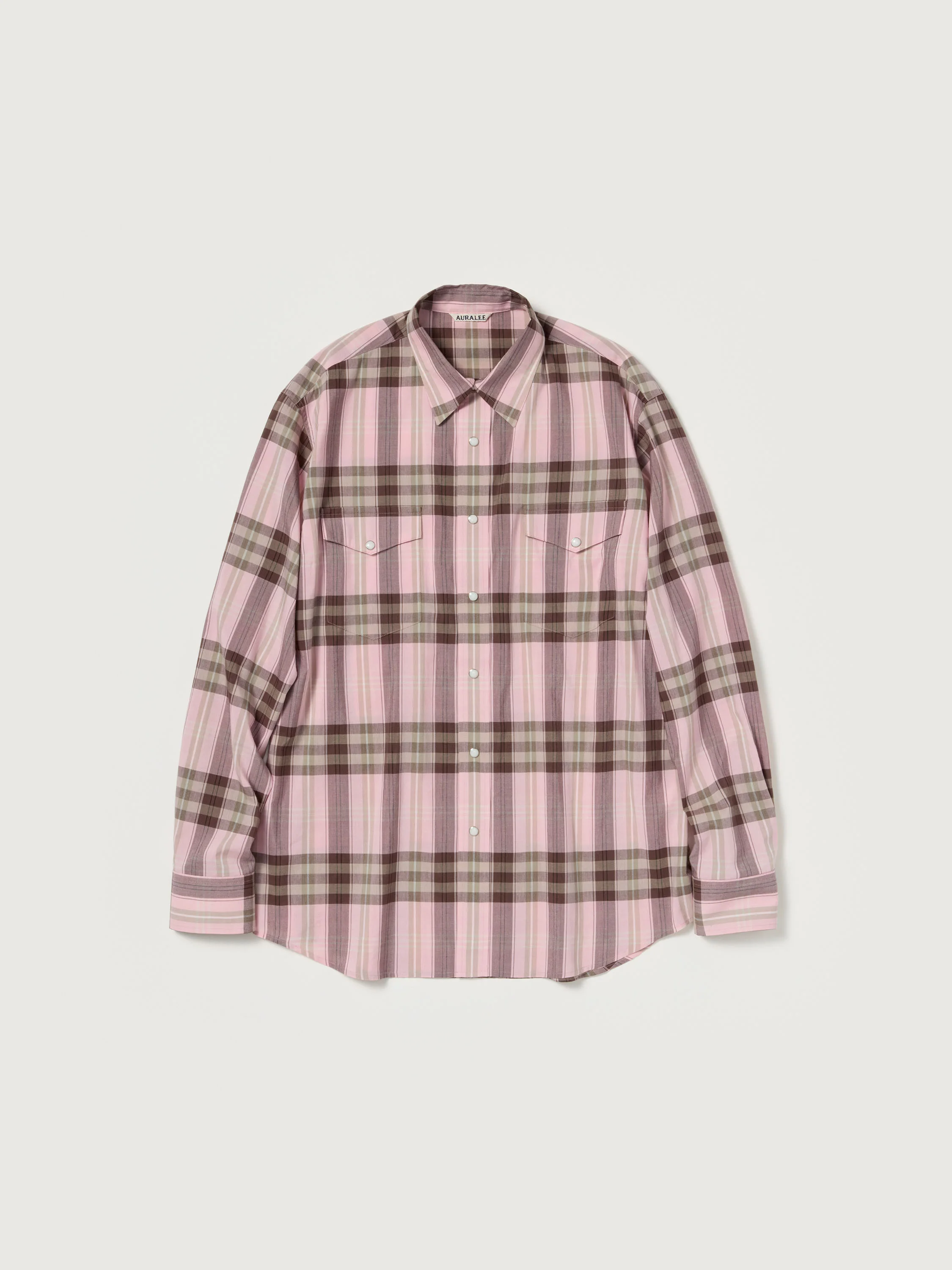 HIGH TWIST COTTON SILK CHECK SHIRT - 1