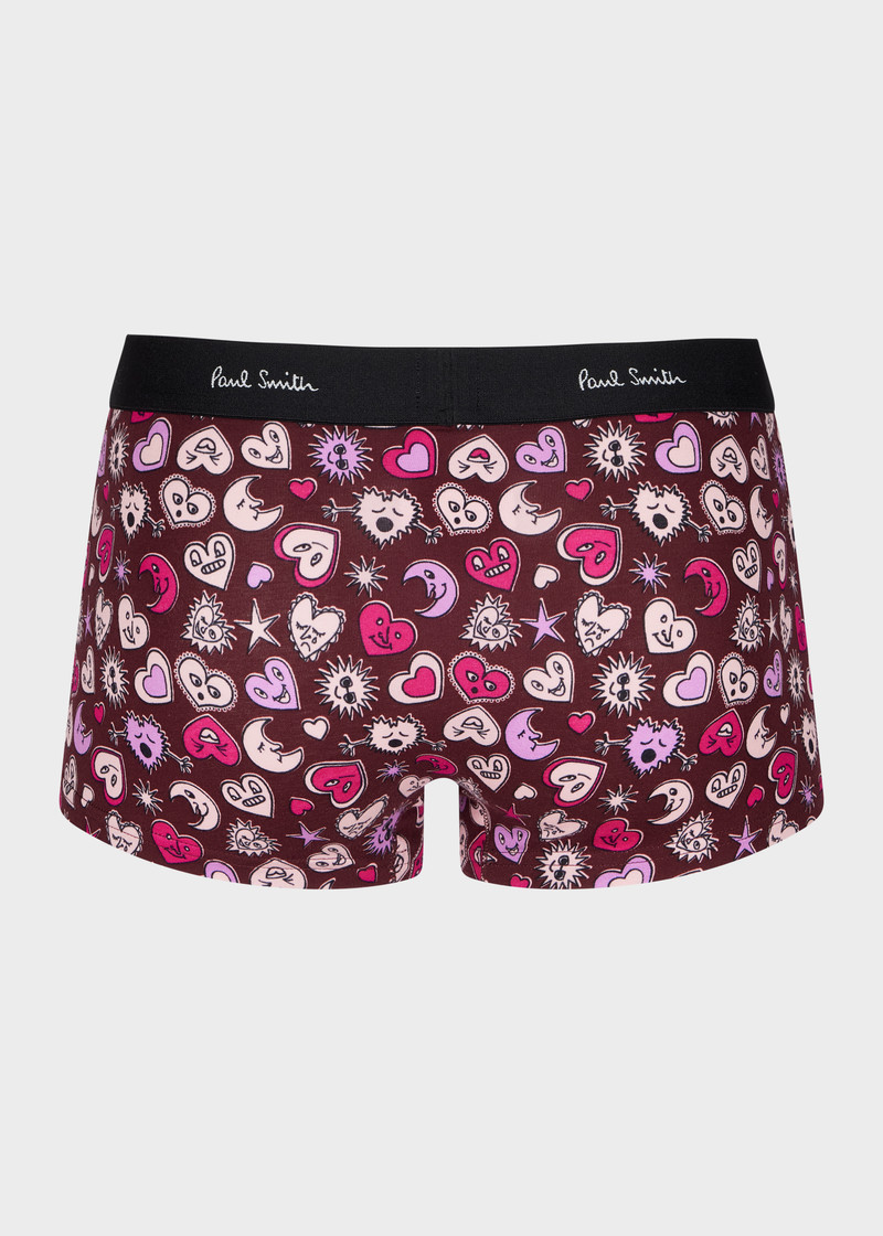 Paul Smith Burgundy 'Hearts and Stars' Boxer Briefs outlook