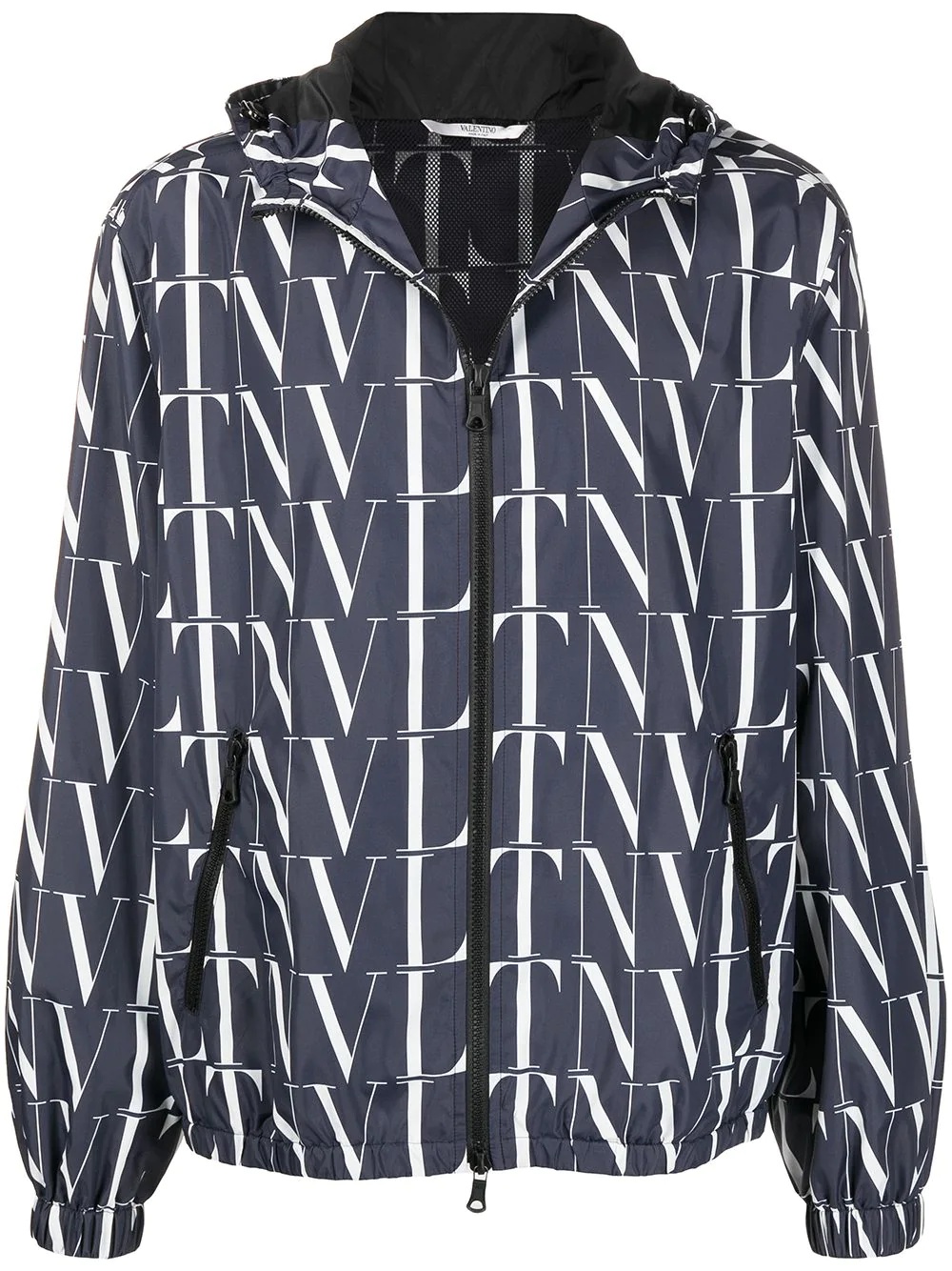 VLTN zip-up hooded jacket - 1