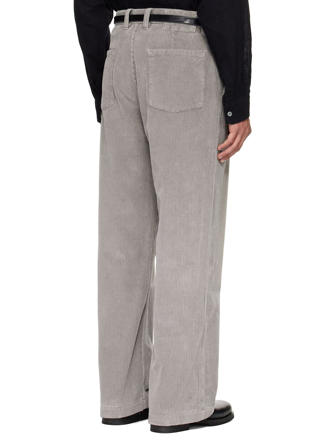 Gray Cord Trousers - 3